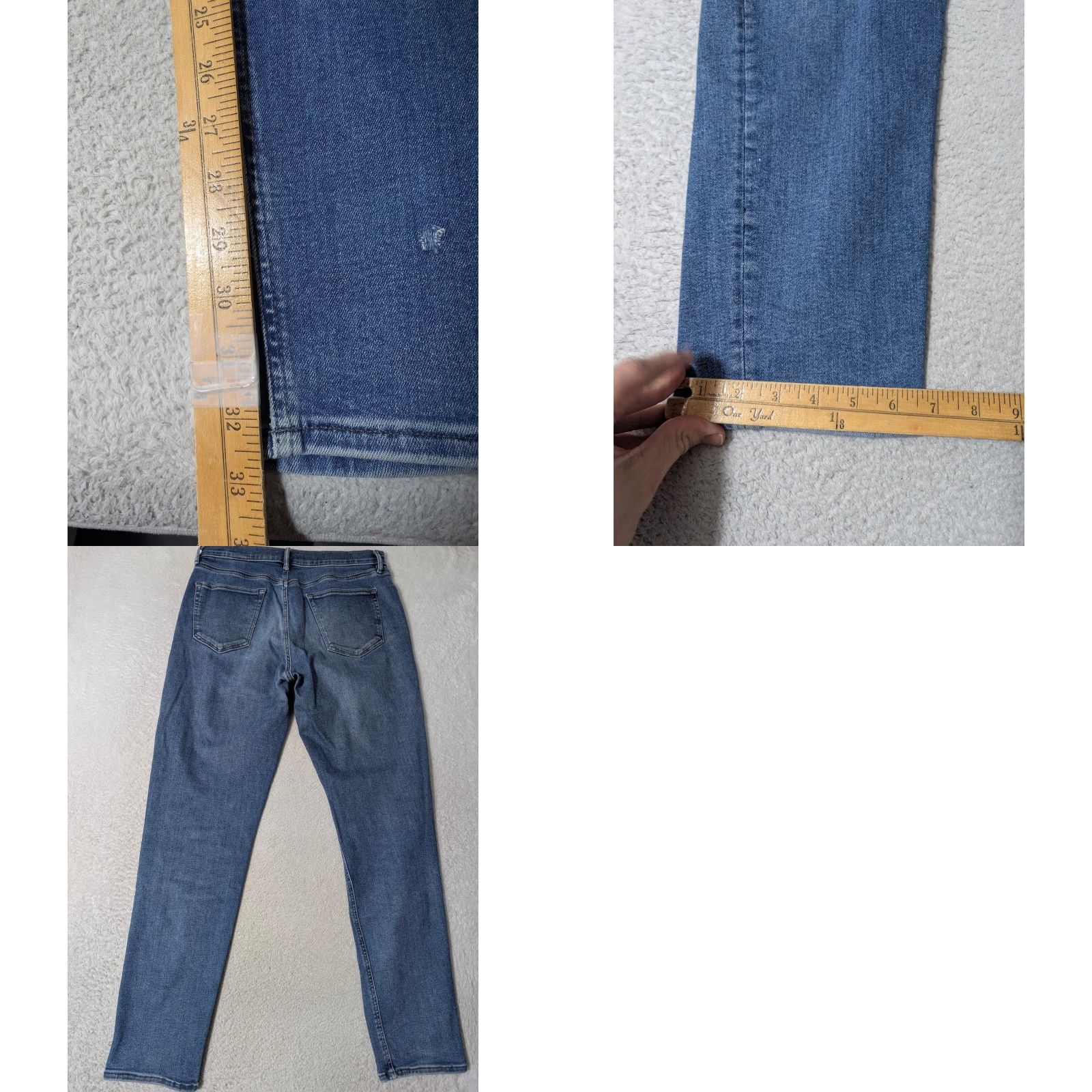 Banana Republic Banana Republic Jeans Mens 33x34 Blue Tapered Fit Ascent Wash Denim Stretch Size US 33 - 8 Thumbnail