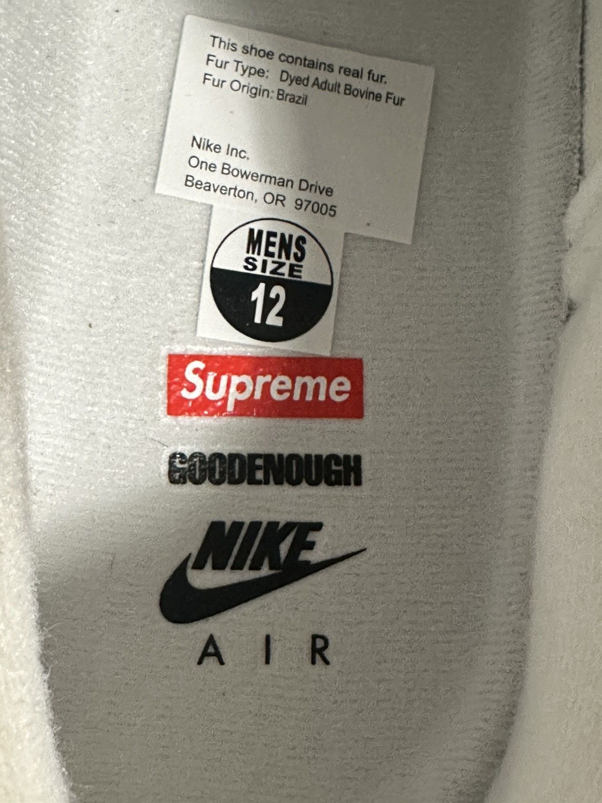 Supreme SUPREME X GOOD ENOUGH NIKE AF1 LEOPARD FUR DS SIZE 12 Size US 12 / EU 45 - 20 Thumbnail