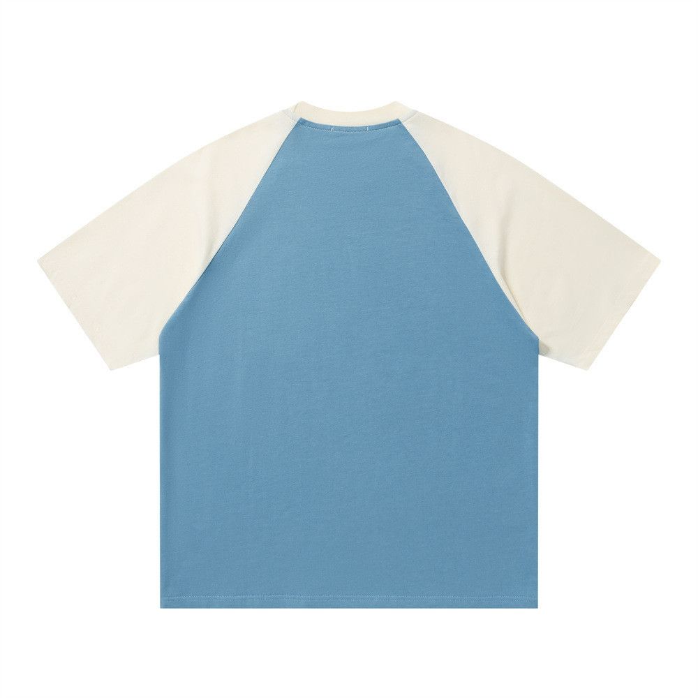 Japanese Brand Men's Hip-Hop Style Raglan T-Shirt with Cartoon Print Size US M / EU 48-50 / 2 - 2 Thumbnail