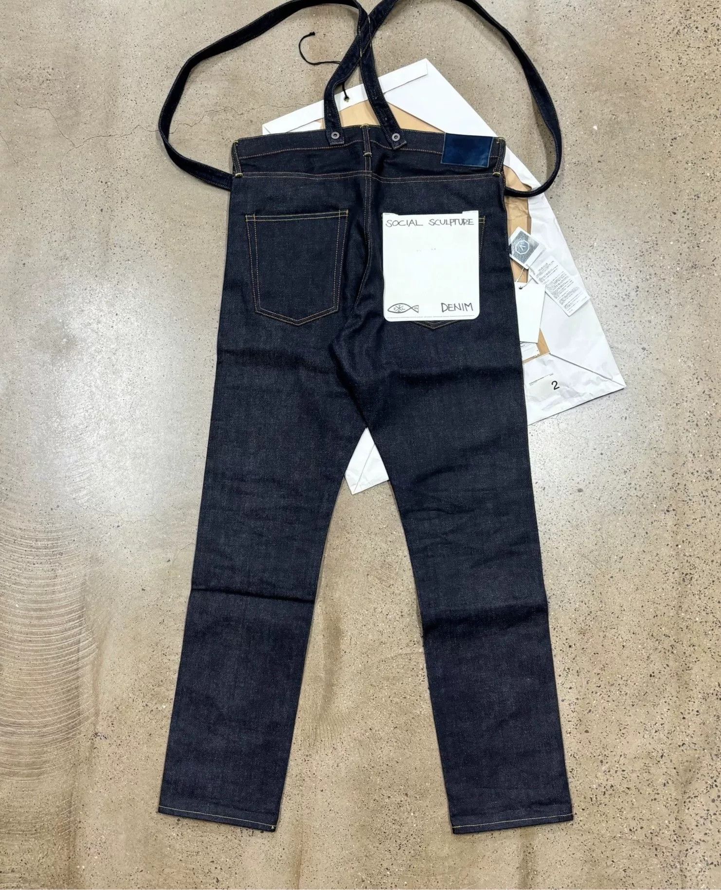 Visvim Visvim 19AW Travailler Braces Pants Unwashed Size US 26 / EU 42 - 1 Thumbnail