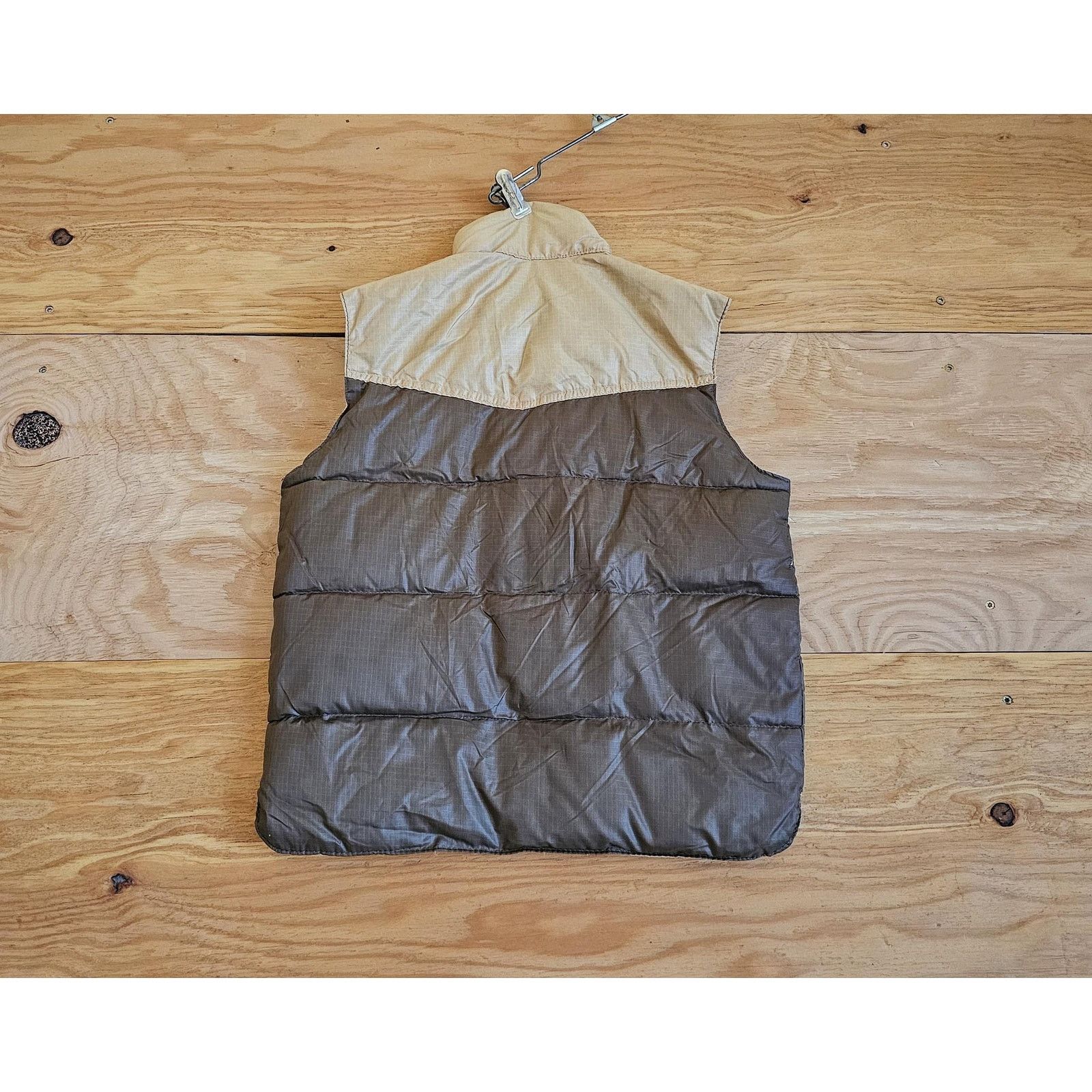 Other Halco Down Quilted Puffer Vest Beige Brown Youth Sz 14 1970s Size XL / US 12-14 / IT 48-50 - 2 Thumbnail