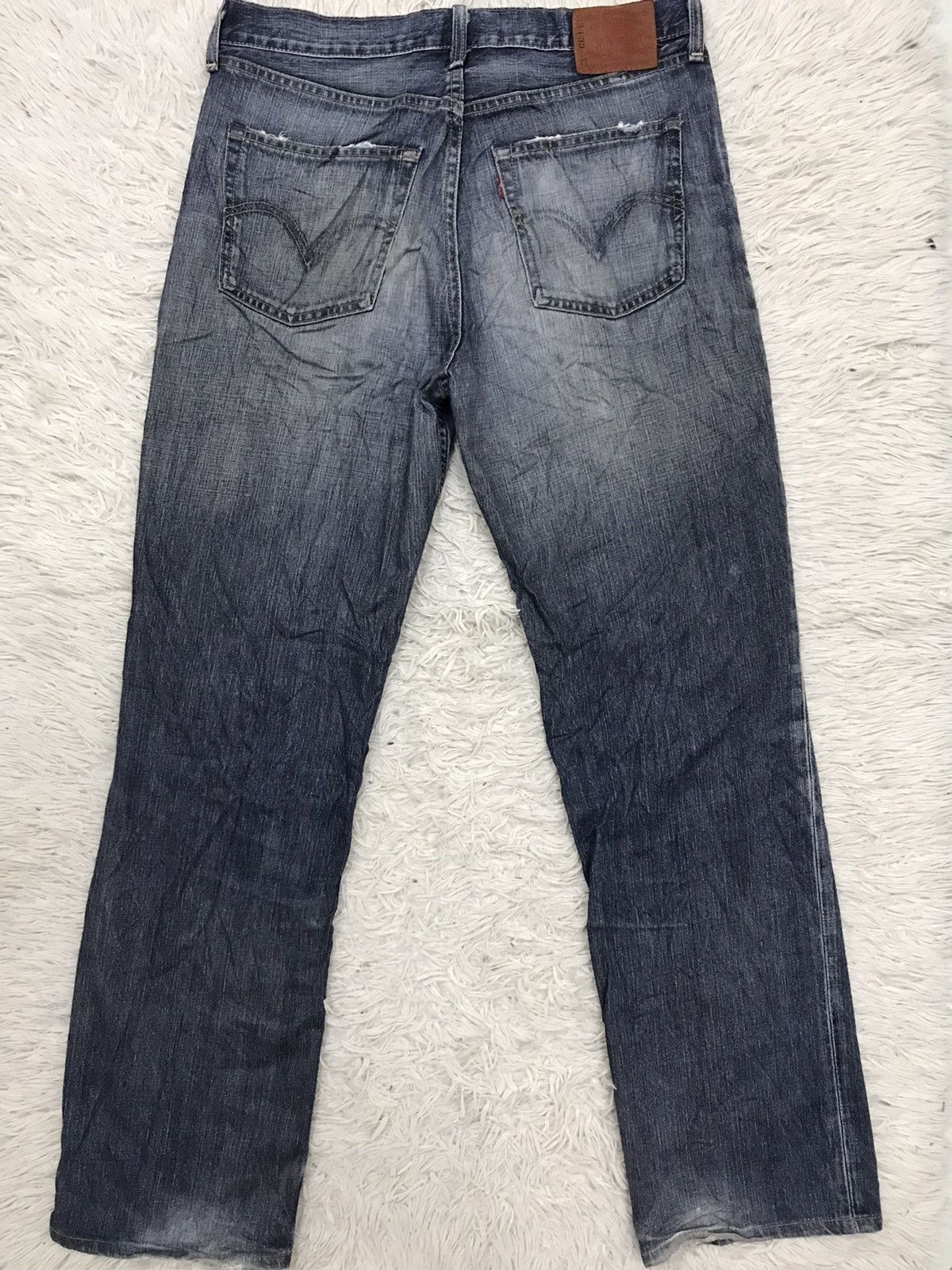 Levi's Vintage Levis 502 Distressed Design Denim Jeans Size US 32 / EU 48 - 2 Thumbnail