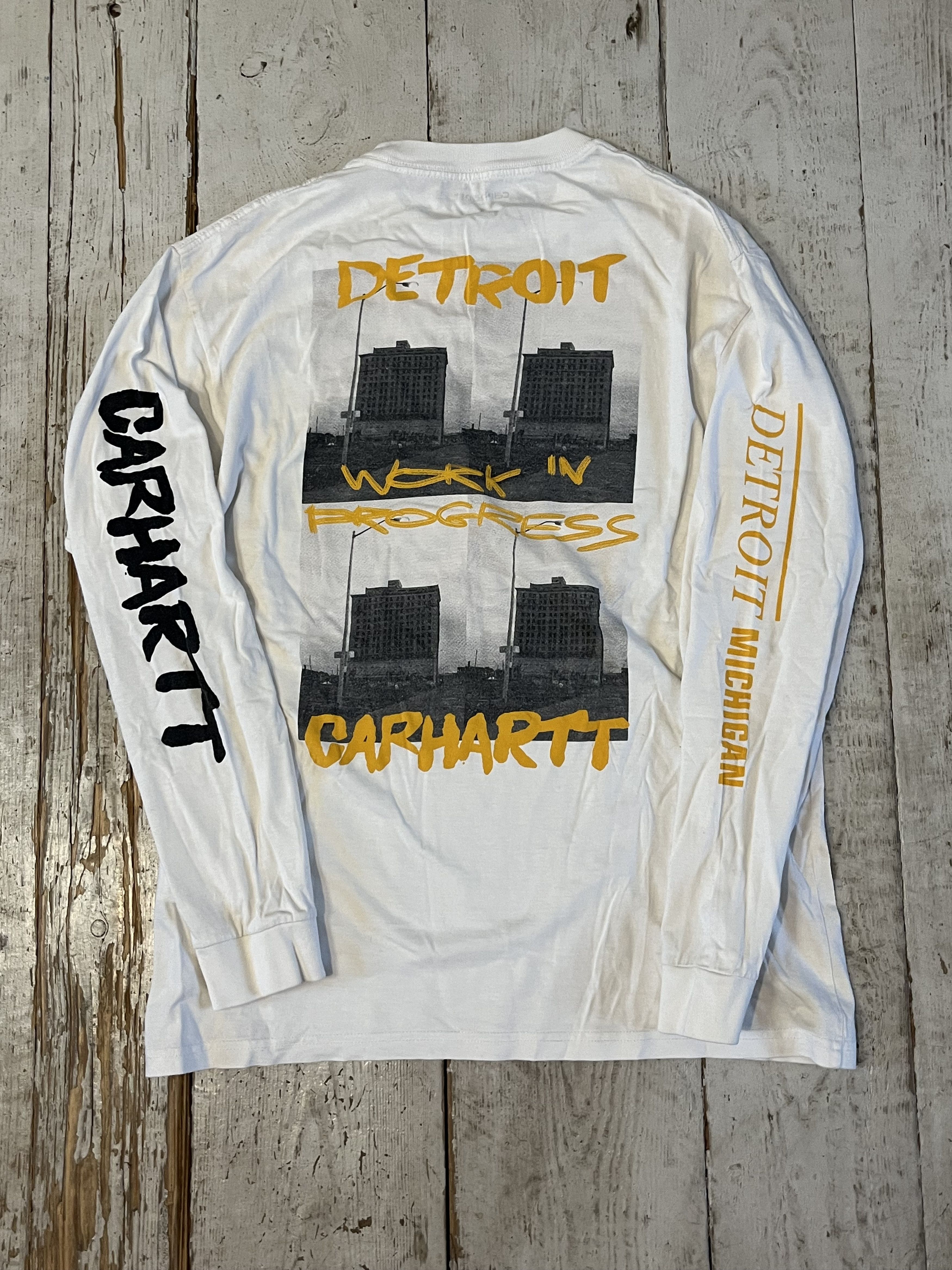 Carhartt × Carhartt Wip Carhartt Wip Rebirth Detroit Michigan Longsleeve Workwear Size US S / EU 44-46 / 1 - 3 Thumbnail