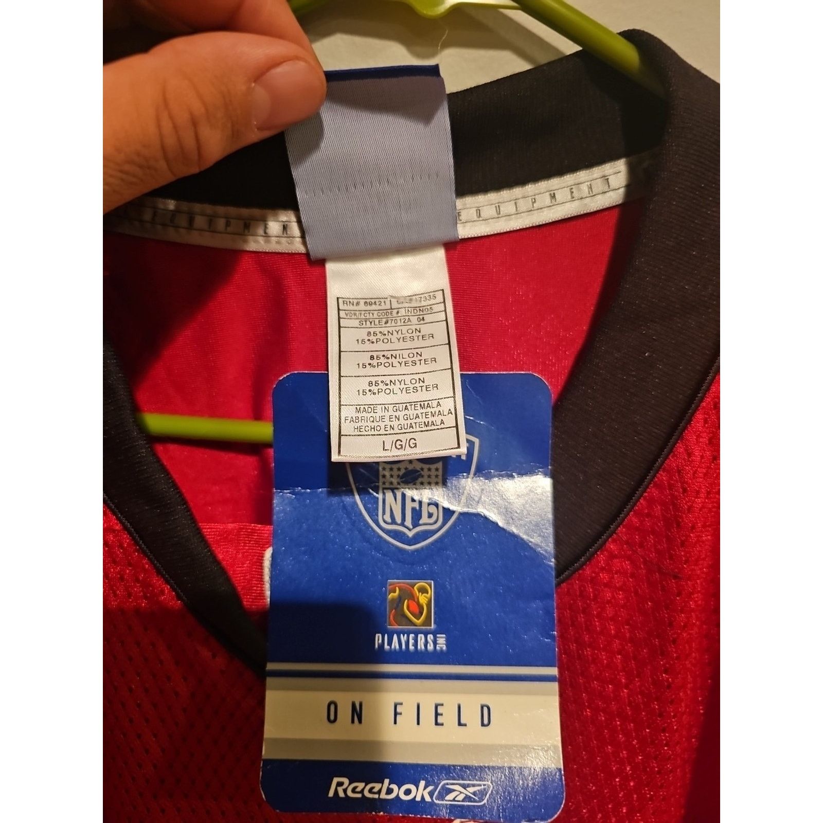 Reebok Atlanta Flacons Keith Brooking #56 Reebok Jersey Size L NWT Size US L / EU 52-54 / 3 - 7 Thumbnail