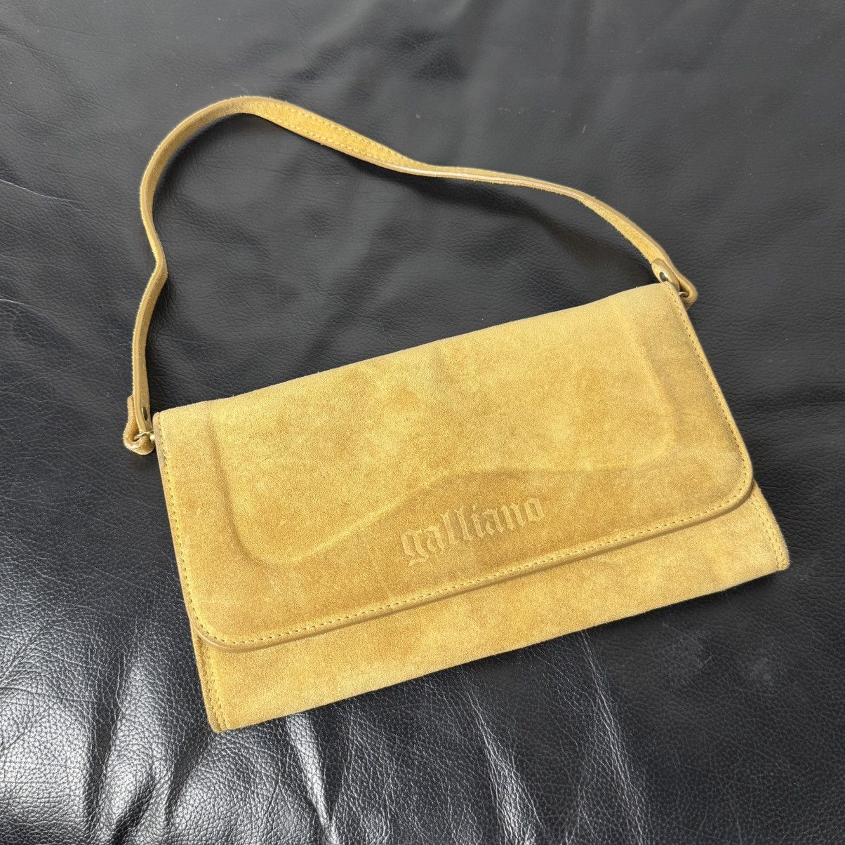 John Galliano Galliano Black Leather Chains Bag | Grailed