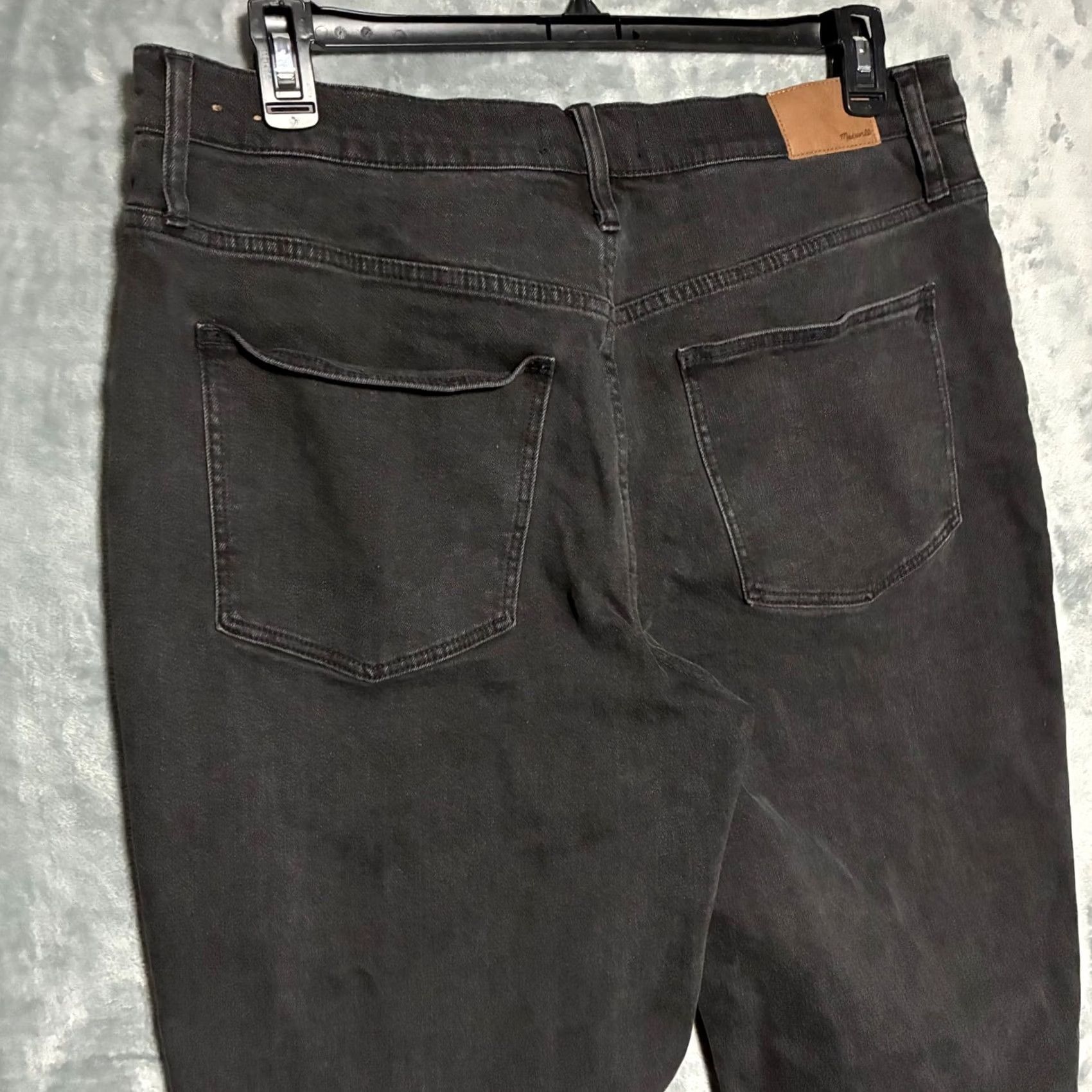 Madewell Madewell The Perfect Vintage Straight Jean Black Women's 33 Jeans 5-Pocket Denim High Rise Slit Stretch 90s Vintage Style Size 24" / US 00 / IT 34 - 4 Thumbnail