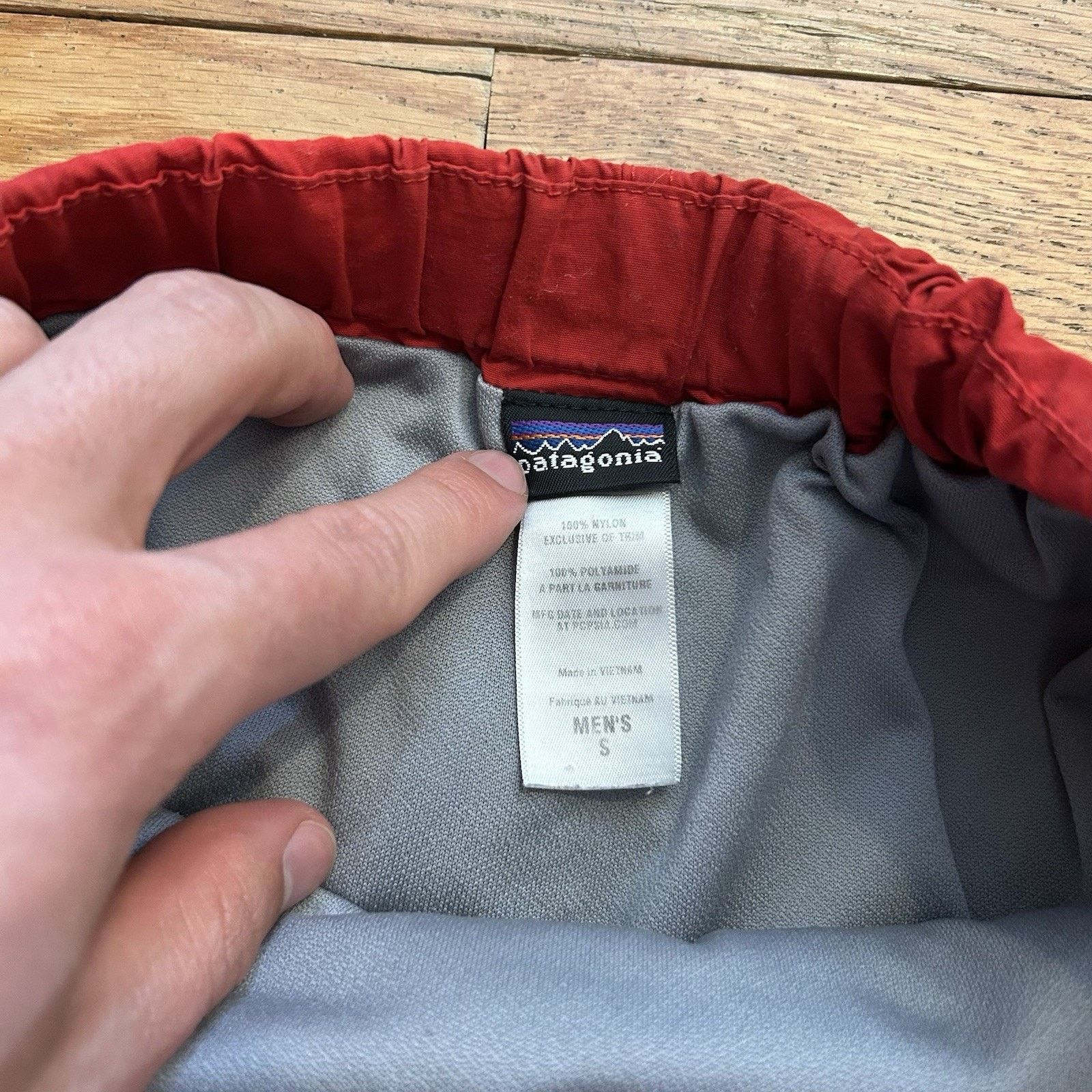 Patagonia Gi III Belted Lined Red Athletic Performance Shorts 9” Small Size US 30 / EU 46 - 3 Thumbnail