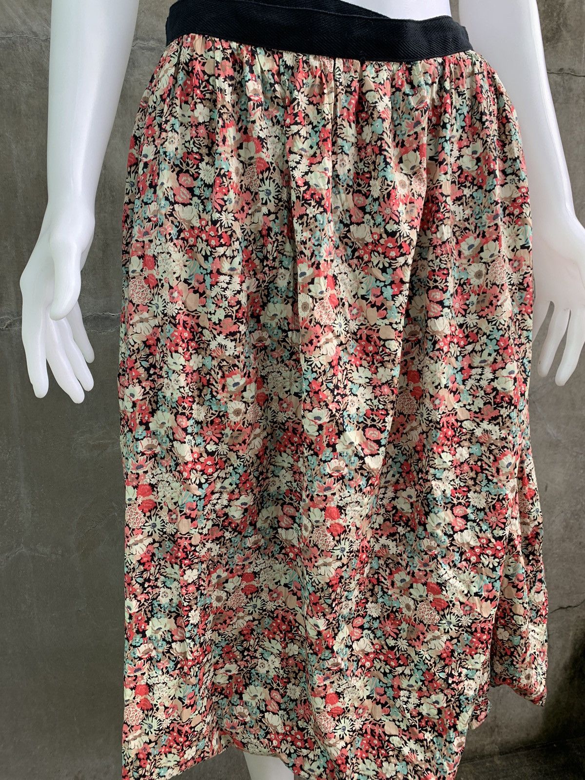 Junya Watanabe SS08 Floral Maxi Skirt Size 31" - 2 Thumbnail