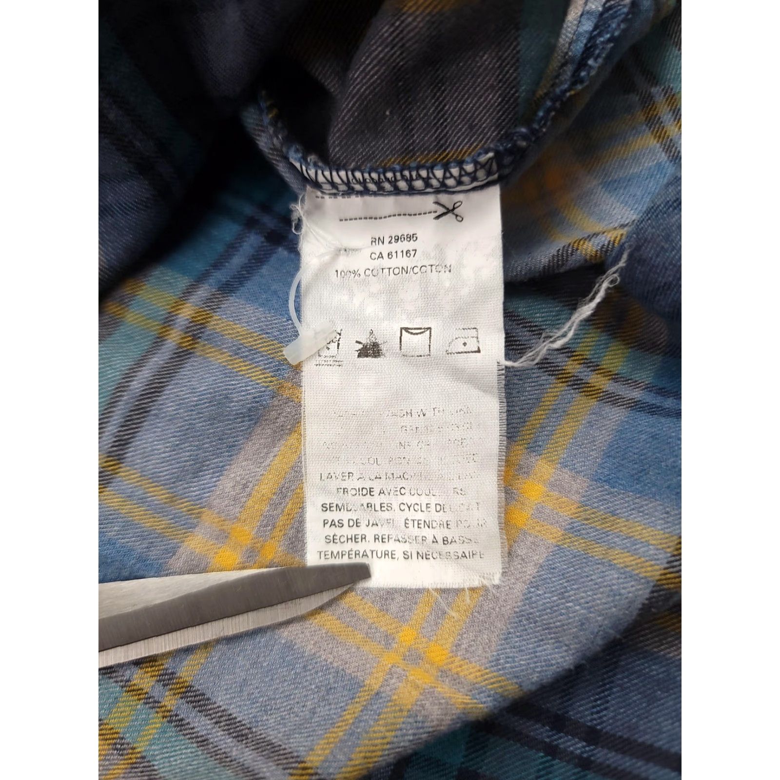 Pendleton Pendleton Shirt Womens Medium Blue Yellow Plaid Flannel Button Up Pocket Casual Size M / US 6-8 / IT 42-44 - 5 Thumbnail