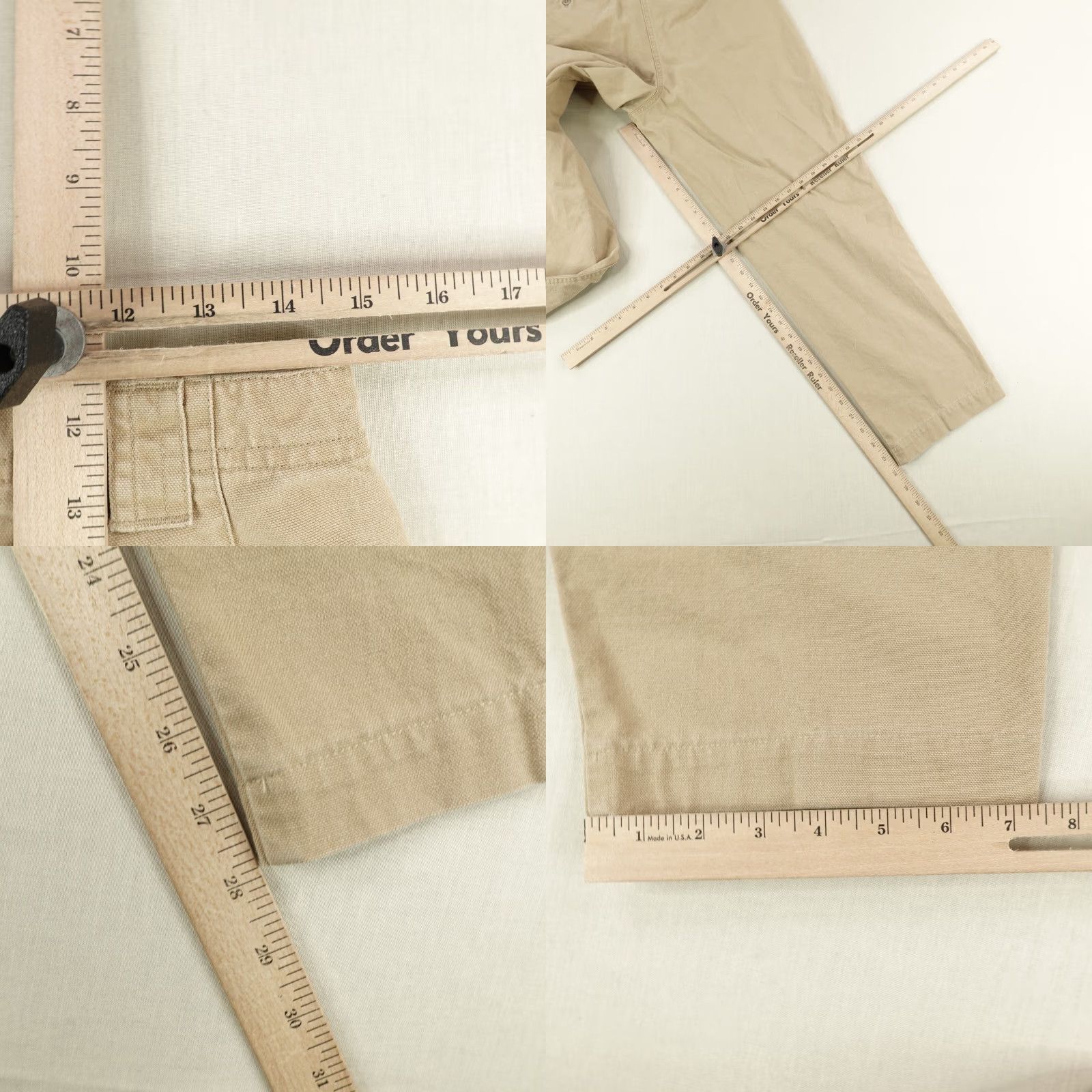 Vintage VINTAGE L.L. Bean Cargo Pants Womens 10 Beige Straight Leg Canvas Work Utility High Rise Mens Size 10 Womens Regular Size 32" / US 10 / IT 46 - 8 Thumbnail