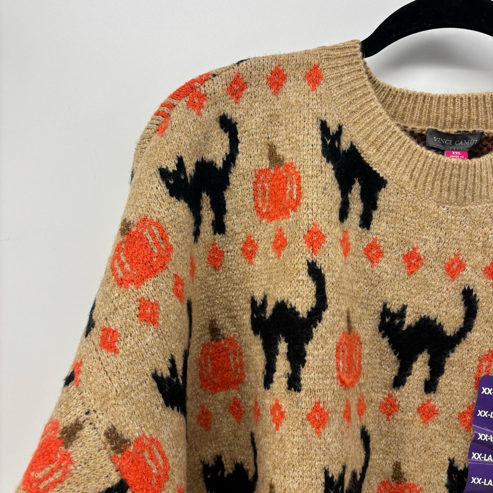 Vince Camuto Vince Camuto Size XXL Womens Sweater Black Cat Pumpkin Fall Size XXL / US 16-18 / IT 52-54 - 13 Thumbnail