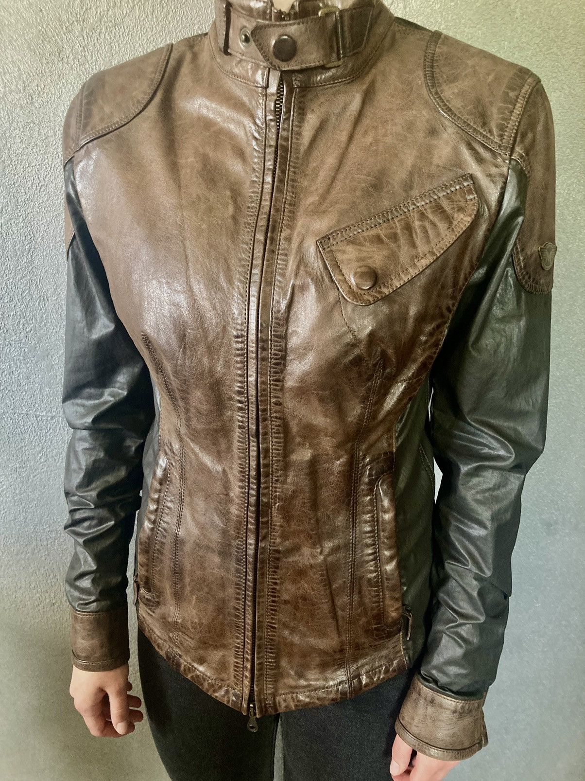 Matchless × Vintage Matchless British Men Leather Jacket Size 42 Made In Italy Size S / US 4 / IT 40 - 13 Thumbnail