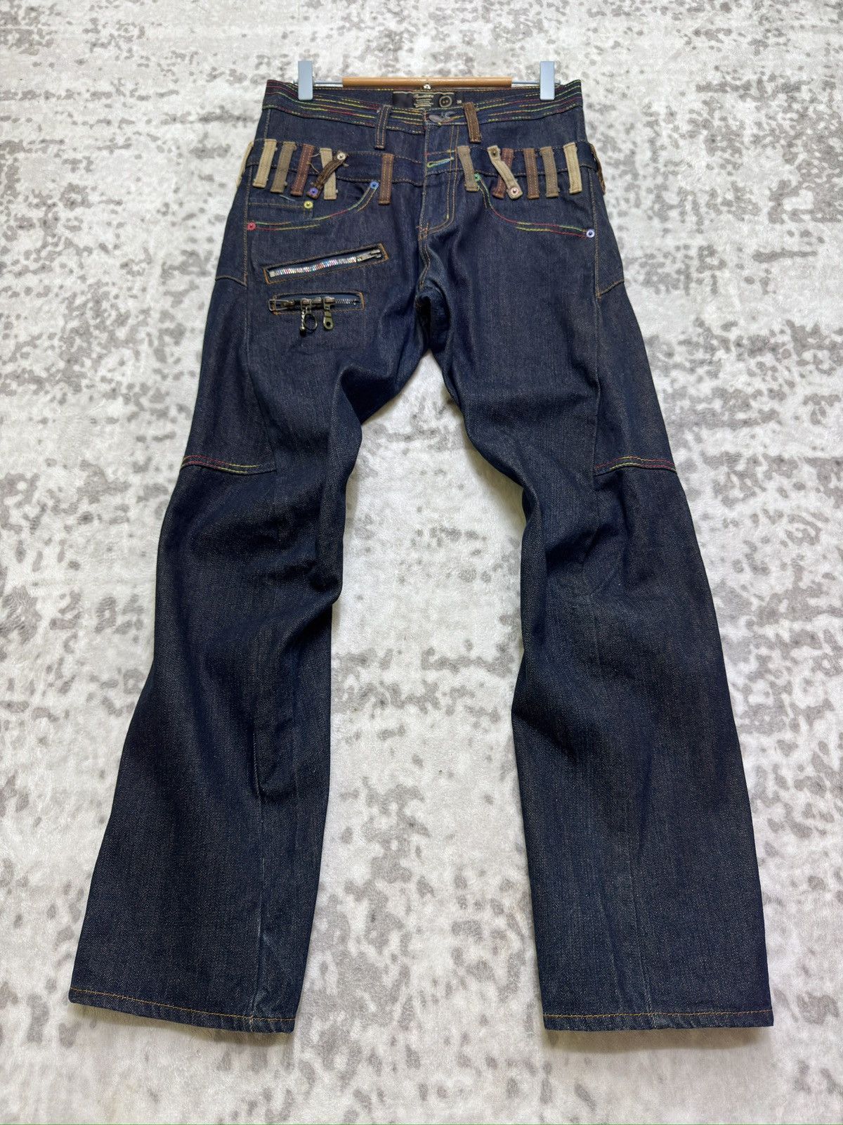 PPFM Vintage BreathMINt Double Waist Zipper Style Denim Jeans Size US 29 - 1 Thumbnail