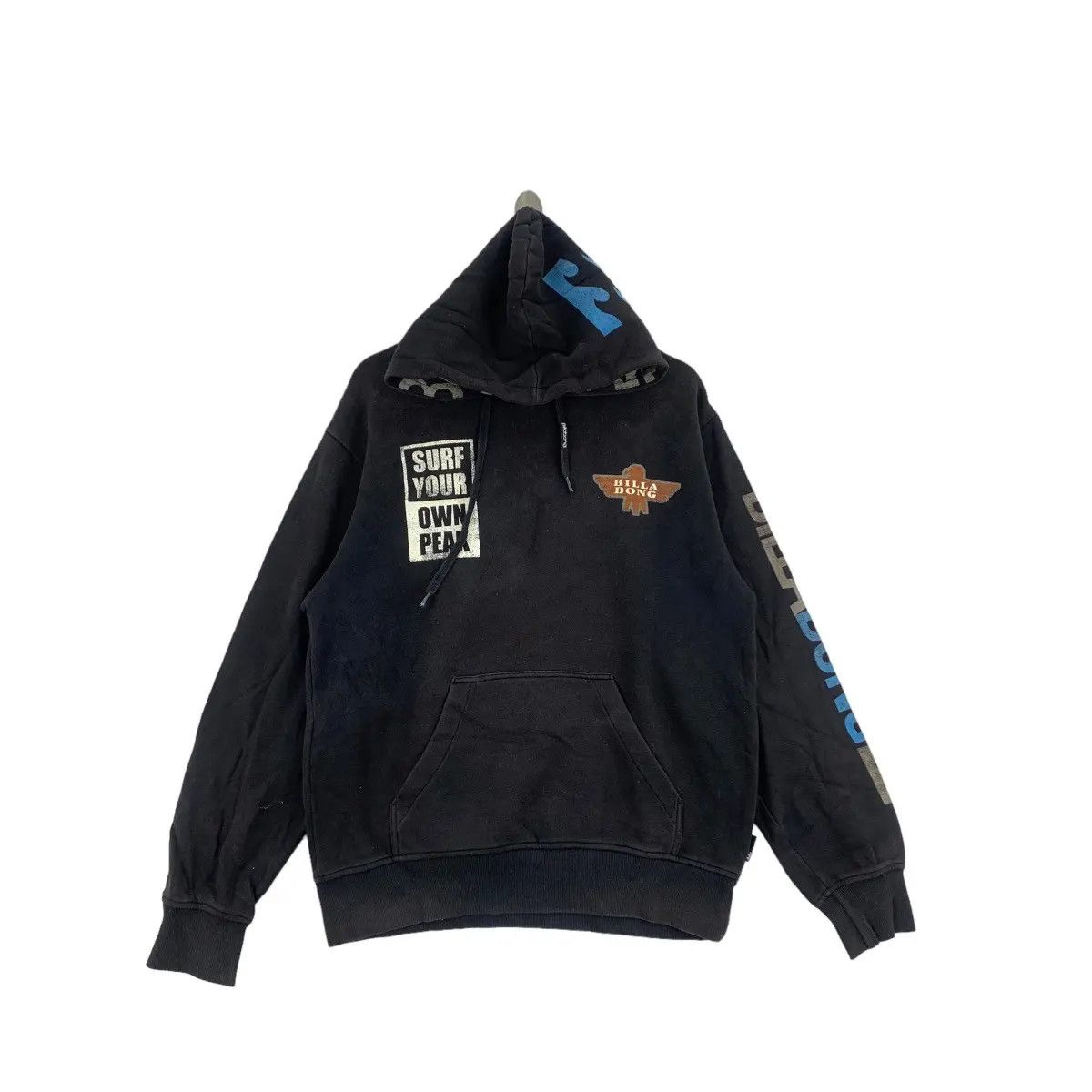 Billabong Vtg BILLABONG 73 SURF Your Own Peak Eagle Pullover Hoodie Size US XL / EU 56 / 4 - 1 Thumbnail