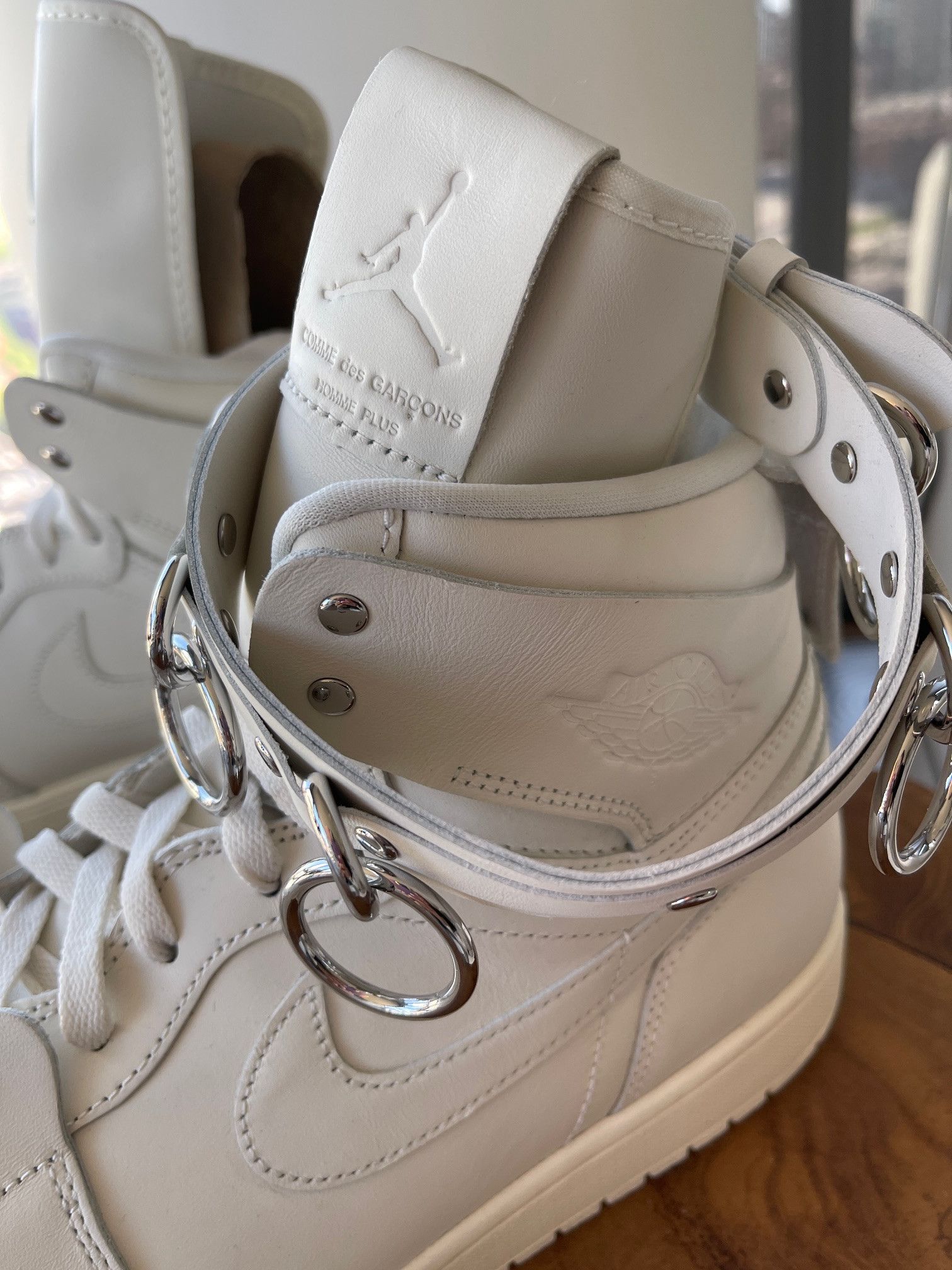 Comme des Garçons x Air Jordan Retro Strap High 'White'