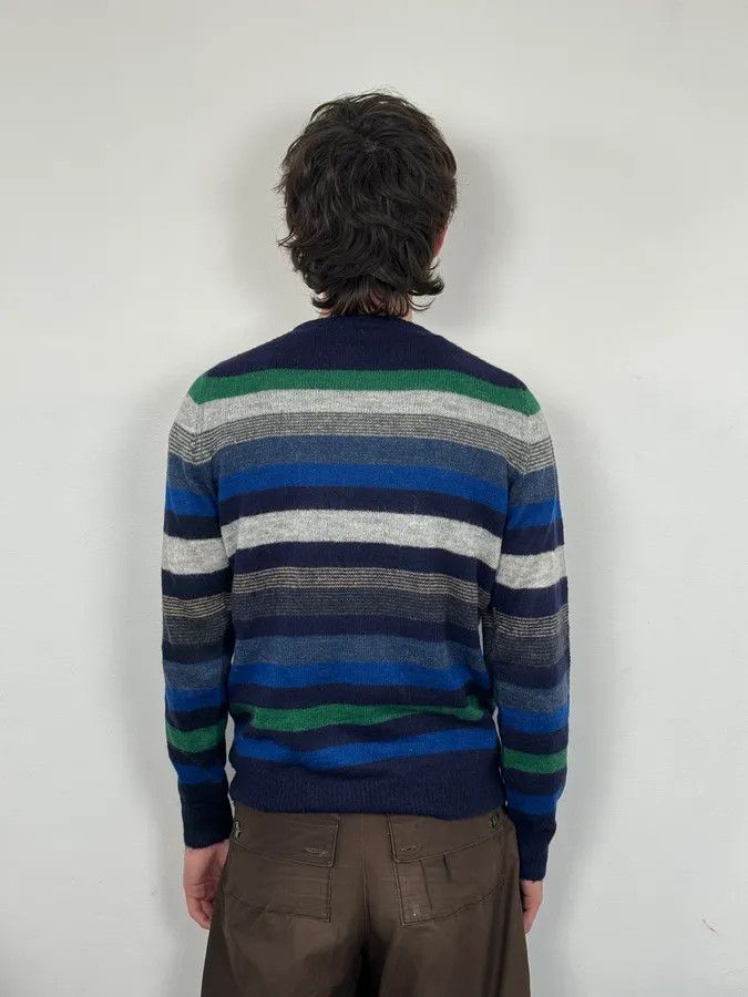 Daniele Alessandrini Daniele Alessandrini Multicolor Striped Navy Wool Sweater Size M / US 6-8 / IT 42-44 - 3 Thumbnail
