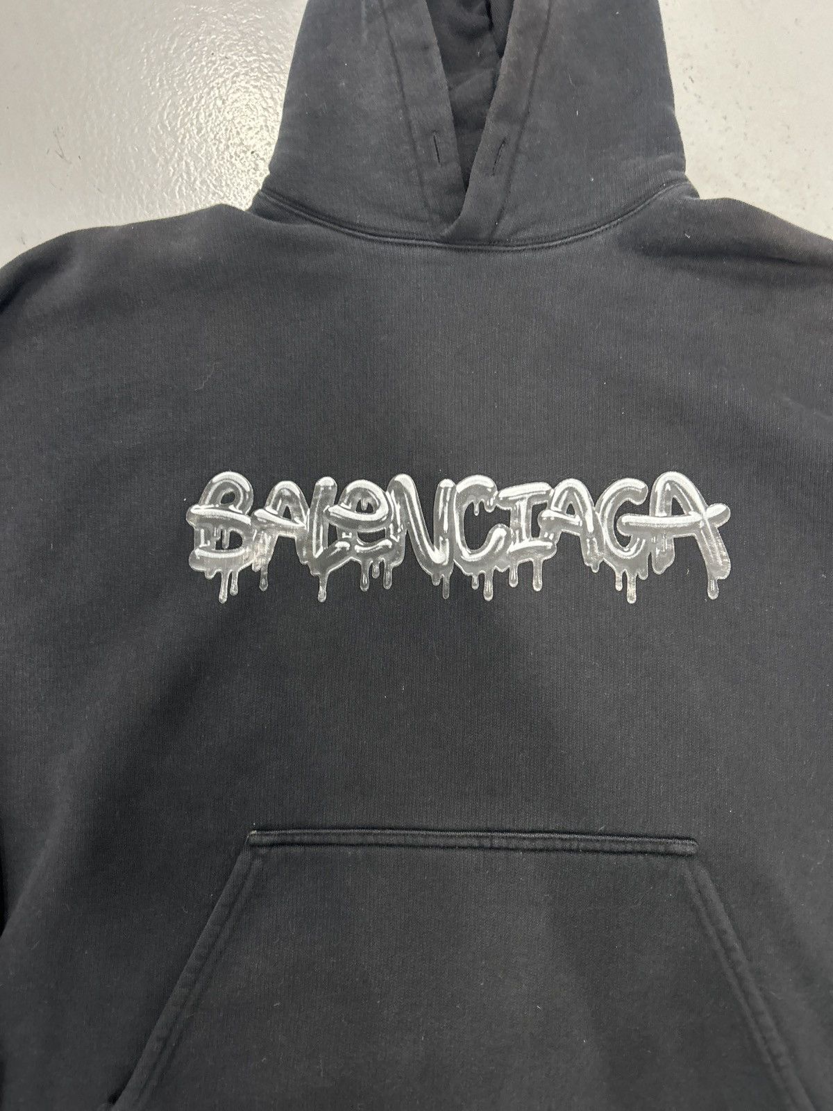 Balenciaga Balenciaga Slime Hoodie Unisex Black Size US M / EU 48-50 / 2 - 2 Thumbnail