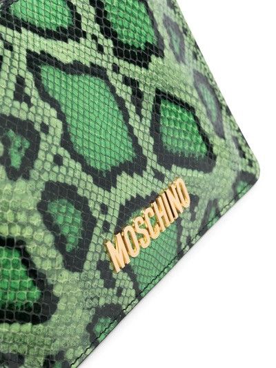 Moschino !DS! SS23 Moschino Snake Skin Pattern Leather Clutch Pouch Size ONE SIZE - 4 Thumbnail