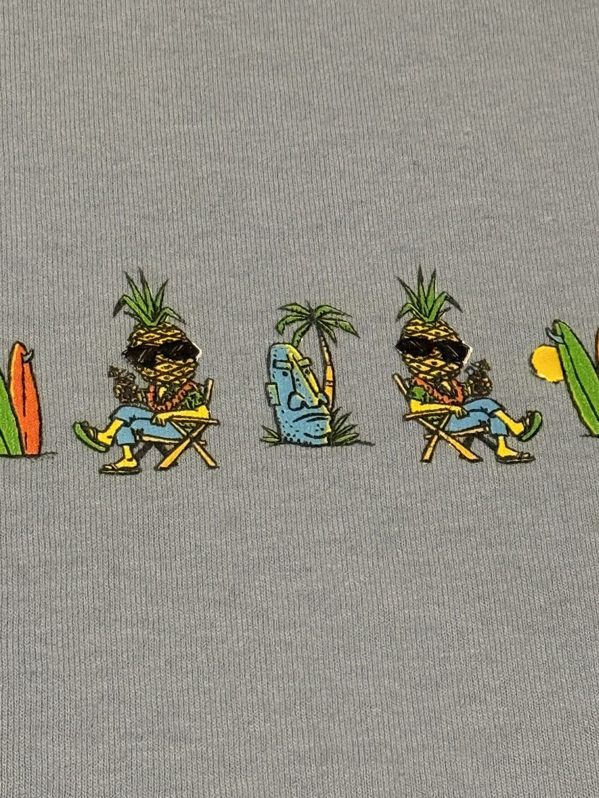 Vintage 90s Sleeveless Hawaiian Tee Blue Medium Size US M / EU 48-50 / 2 - 3 Thumbnail