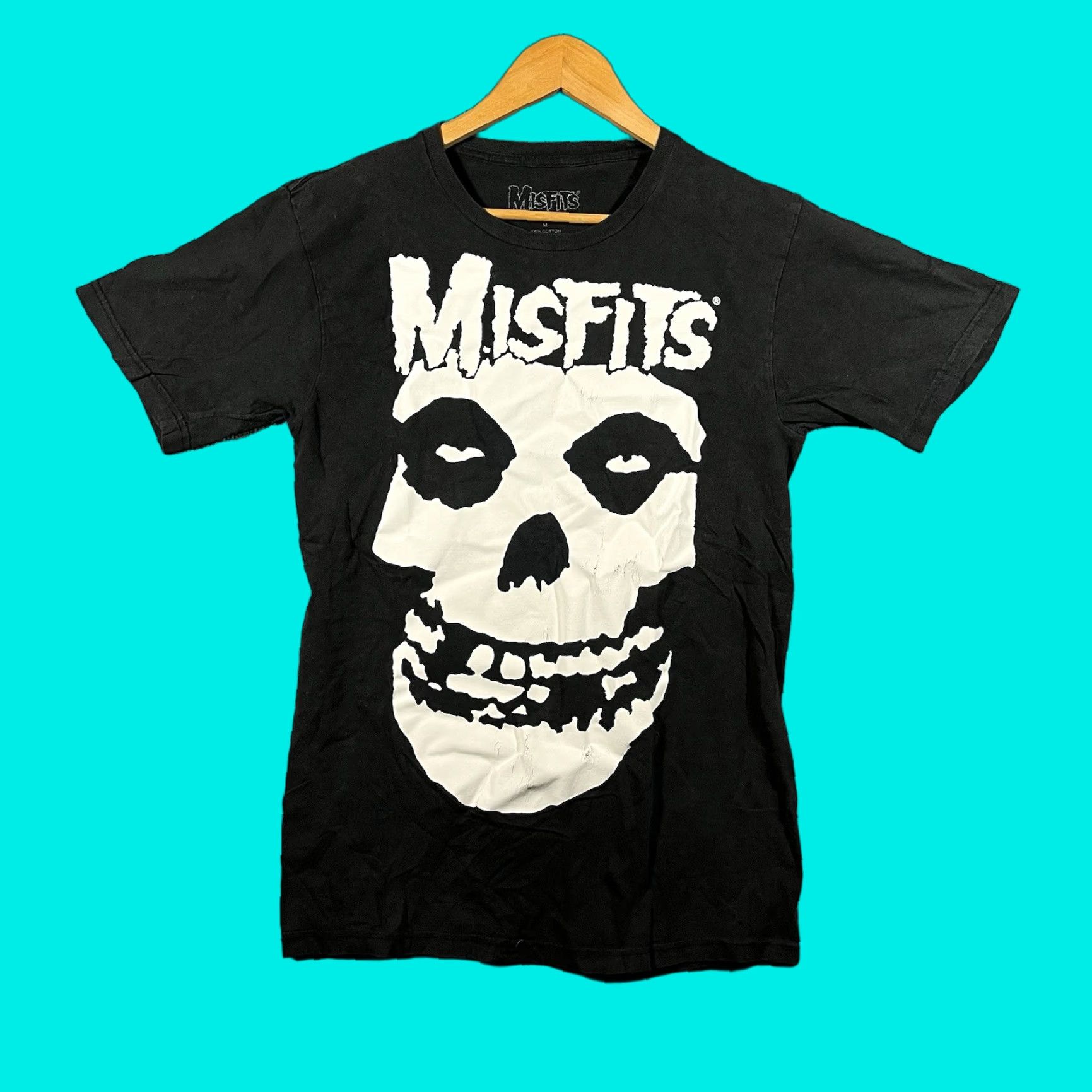 Vintage Misfits Shirt Mens Medium Fiend Skull Black Punk Band 2014 Big Graphic Vtg Size US M / EU 48-50 / 2 - 1 Thumbnail