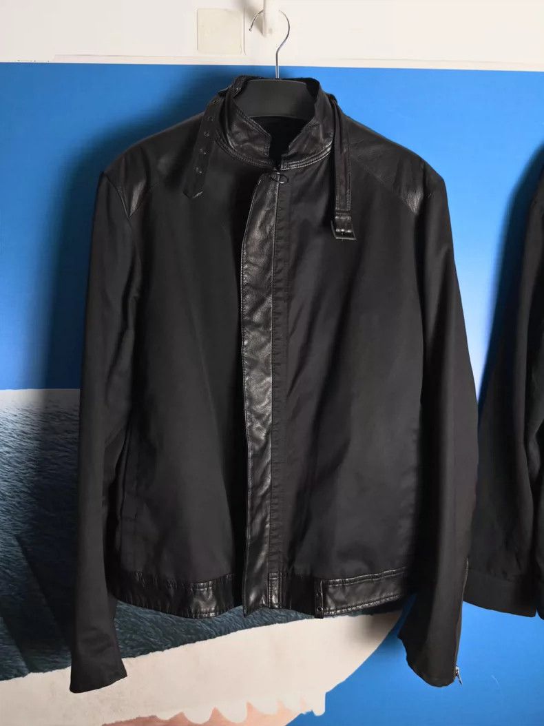 Yohji Yamamoto Yohji Yamamoto Patchwork biker jacket 2505-Nextarrow Size US XL / EU 56 / 4 - 2 Thumbnail