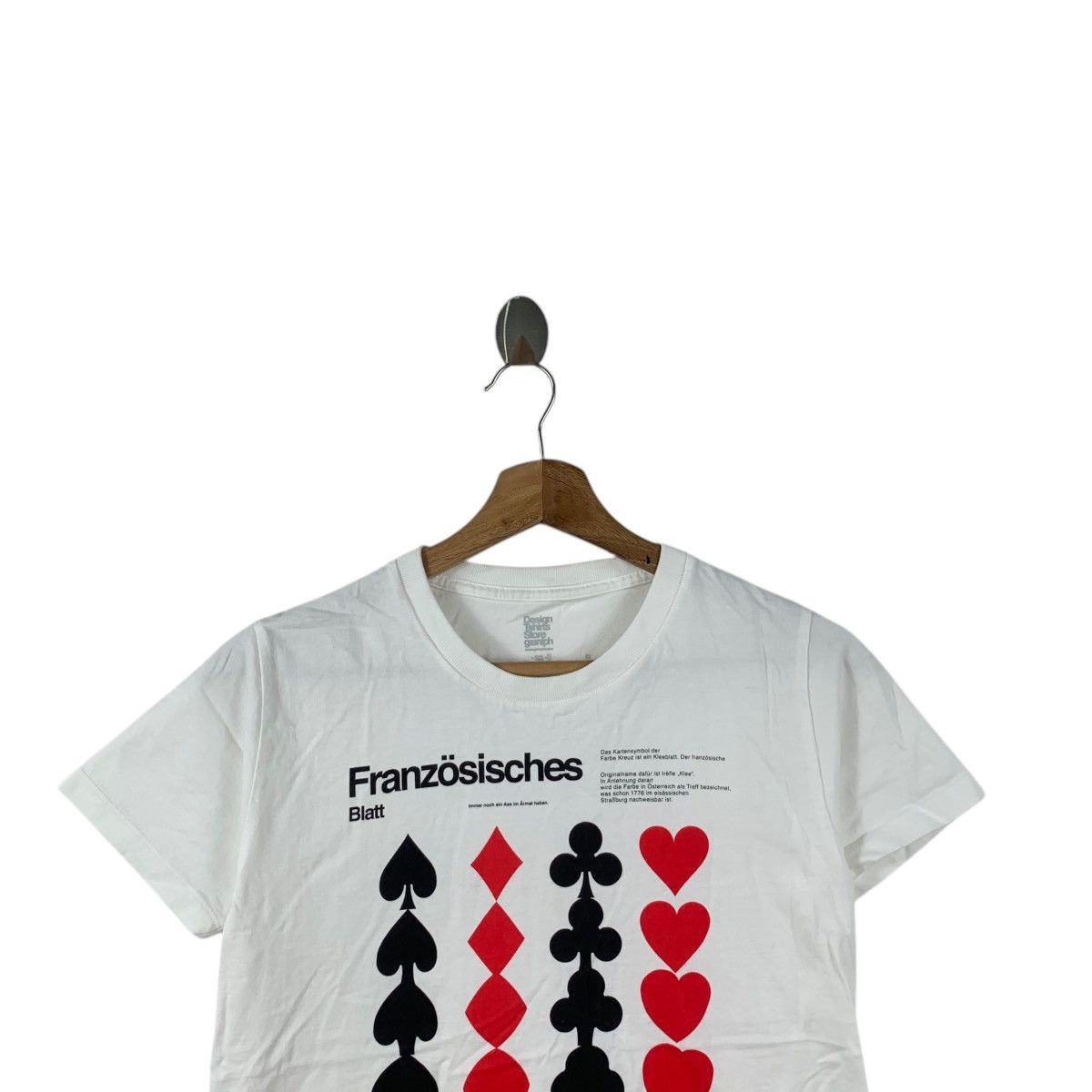 Vintage GRANIPH FRANZOSISCHES METAMORPHOSE Design Tee Shirt Top Size S / US 4 / IT 40 - 2 Thumbnail