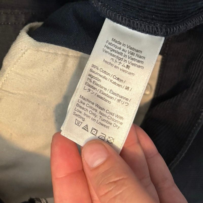 J.Crew NWOT J.Crew 484 Slim Fit Pant In Corduroy Navy Size 31x31 Size US 31 - 6 Thumbnail