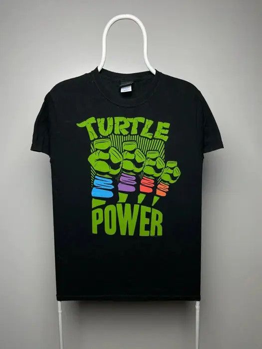 Anime Movie turtle T-shirt size S vintage anima black band tees Size US S / EU 44-46 / 1 - 1 Thumbnail