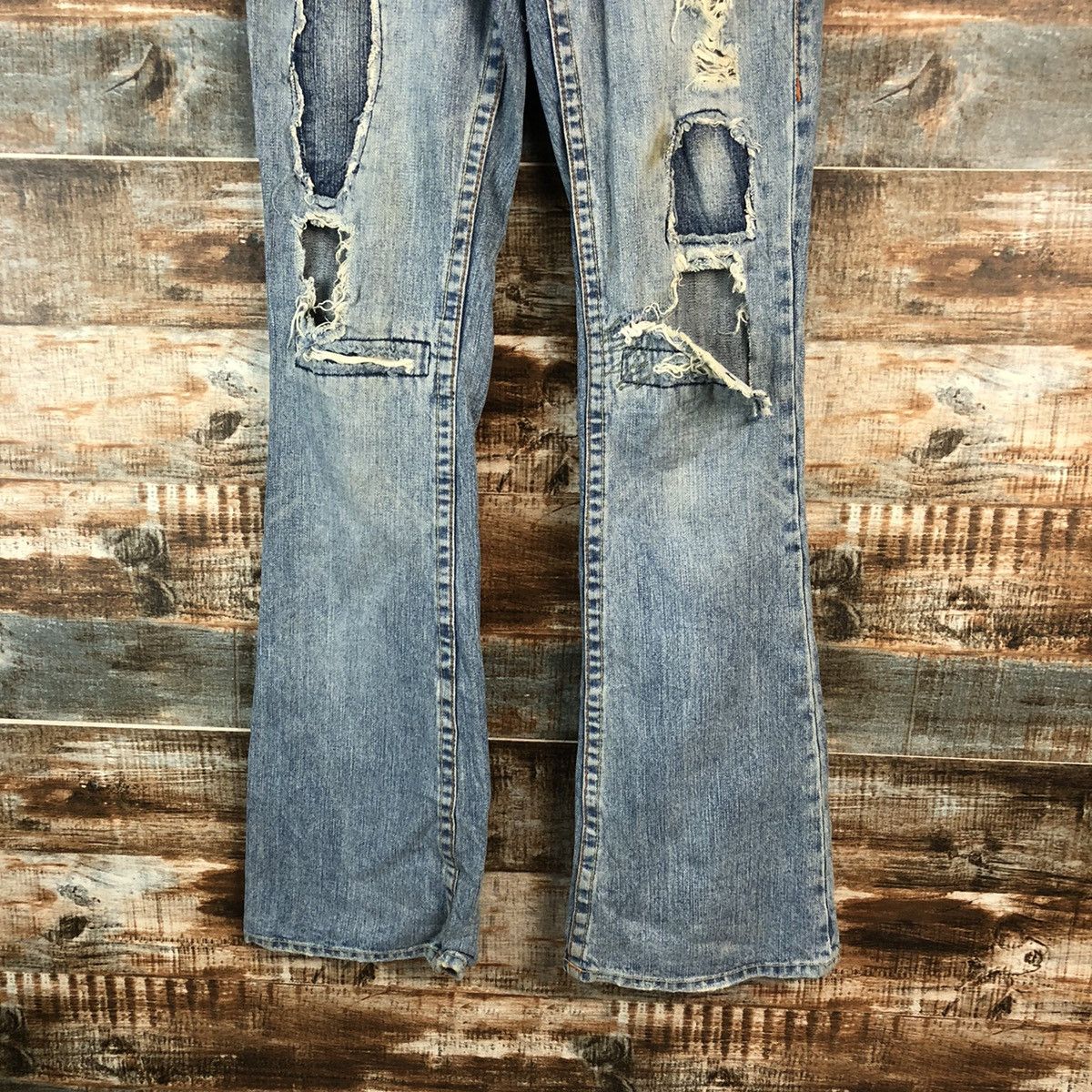 True Religion DLL True Religion Blue Distressed ripped Denim Pants #A2143 Size 26" / US 2 / IT 38 - 6 Thumbnail