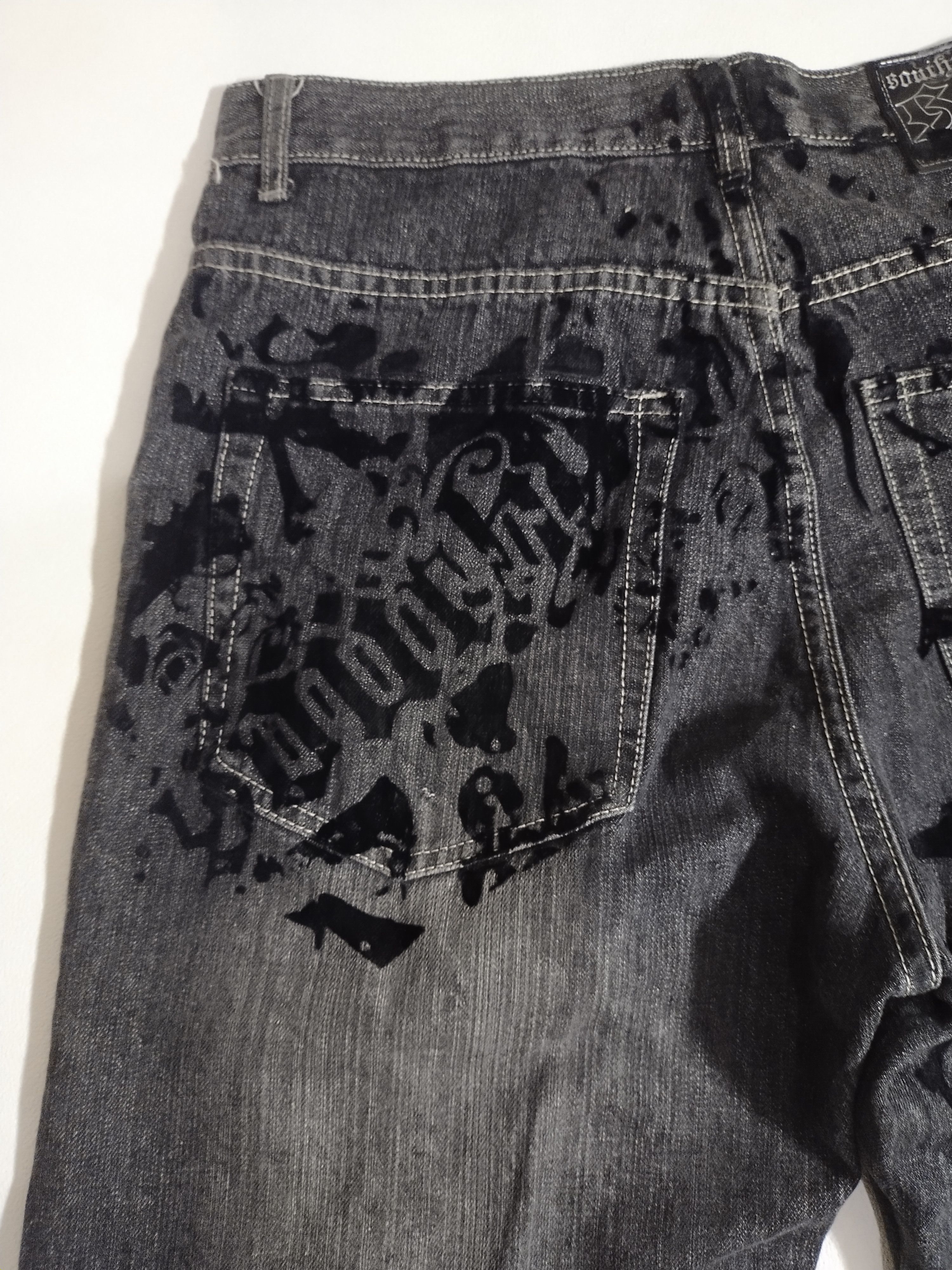Southpole Very Rare Southpole Skull Graphic Denim Y2K Awesome Size US 34 / EU 50 - 4 Thumbnail