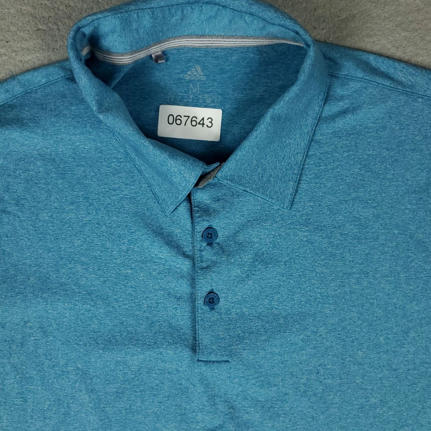 Adidas Adidas Polo Shirt Mens Size Medium Blue Golf Casual Short Sleeve Size US M / EU 48-50 / 2 - 2 Thumbnail