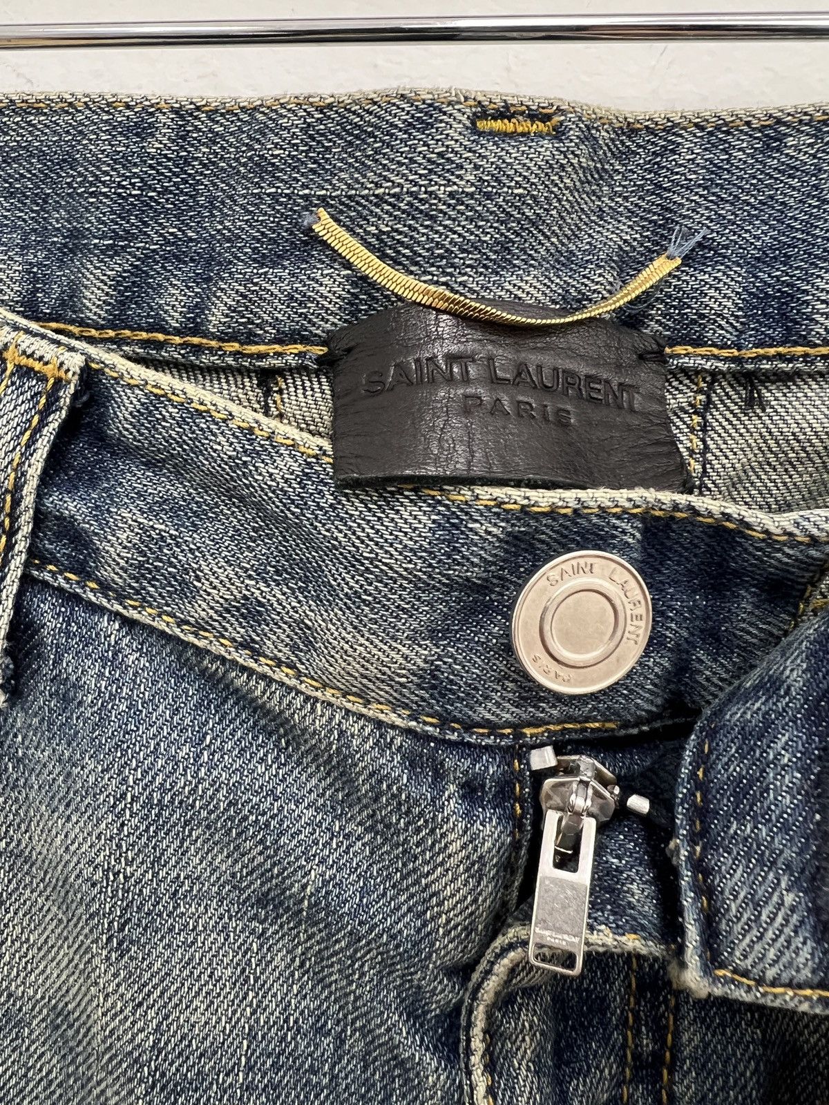 Saint Laurent Paris Saint Laurent Paris 13 Hedi Slimane Blue Jeans Size US 27 - 4 Thumbnail