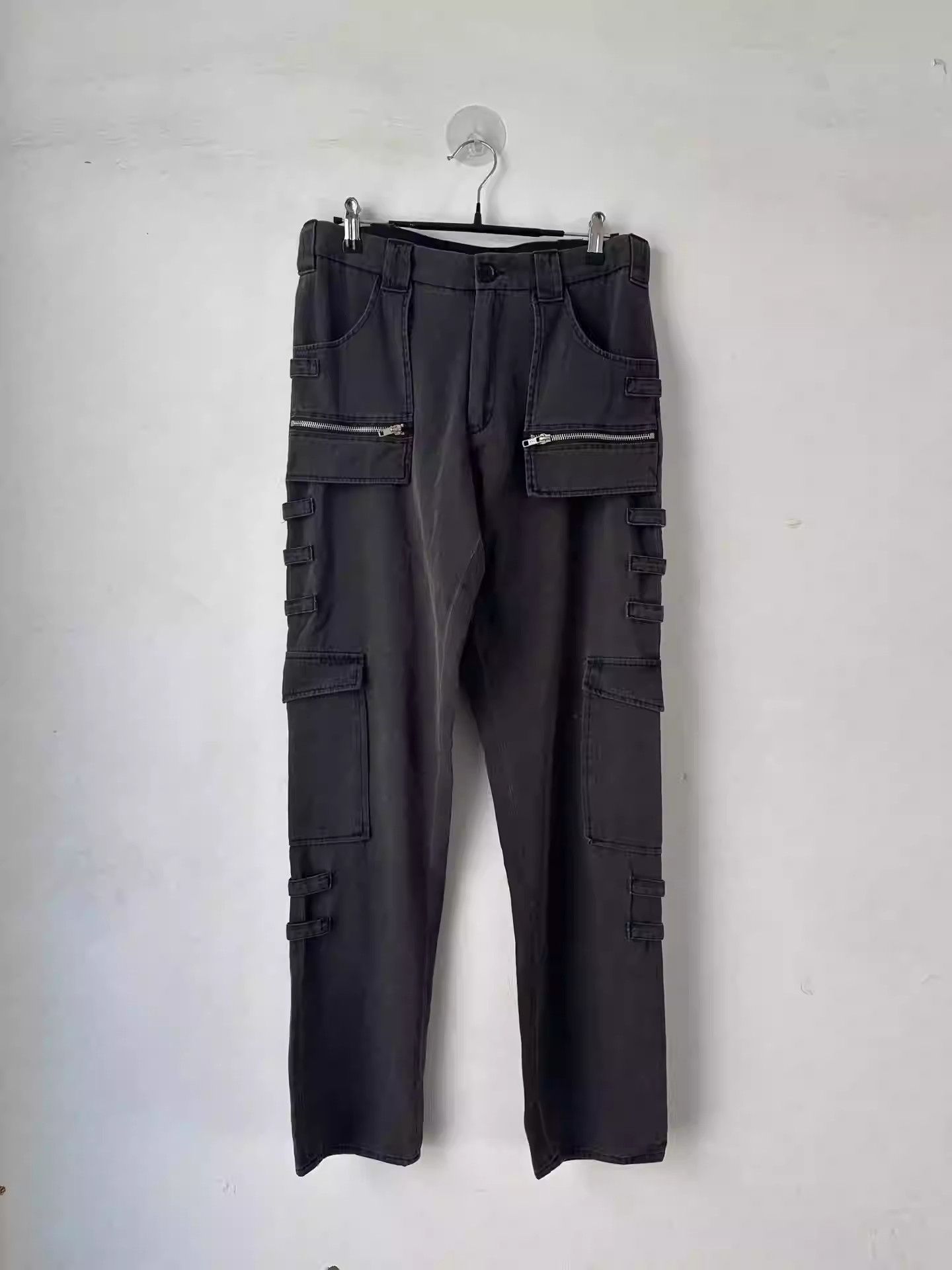 raf simons archive slim zip cargo pants 98aw