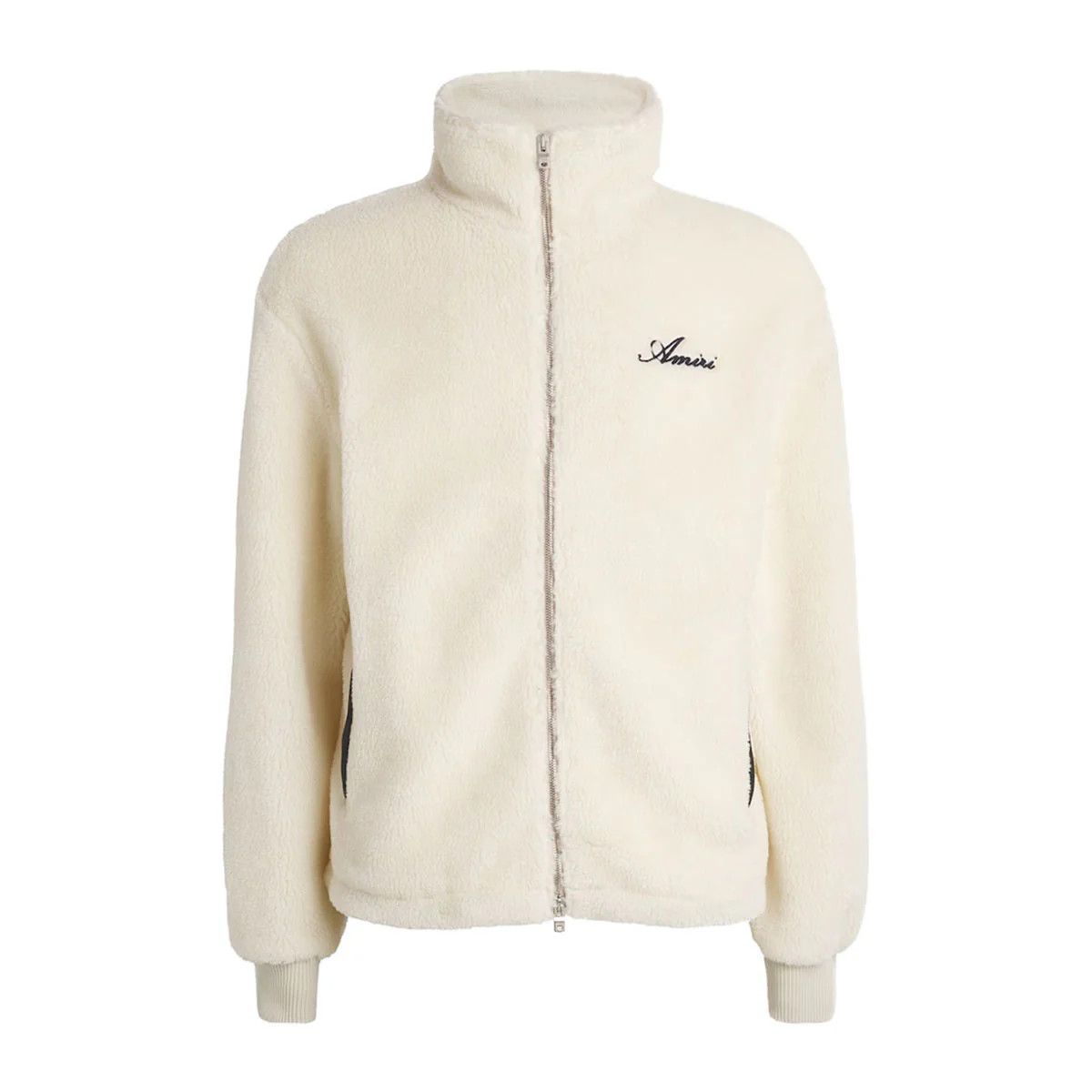 Amiri oc11z0126 Bones Fleece Jacket in Ivory Size US S / EU 44-46 / 1 - 1 Thumbnail