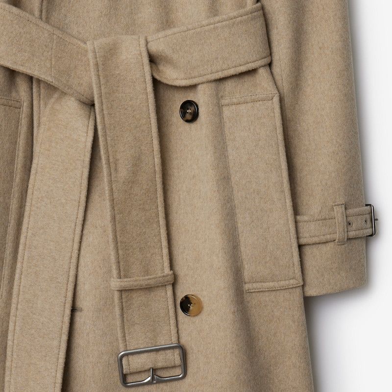 Burberry o1w1db10326 Cashmere Wrap Coat in Brown Size S / US 4 / IT 40 - 5 Thumbnail