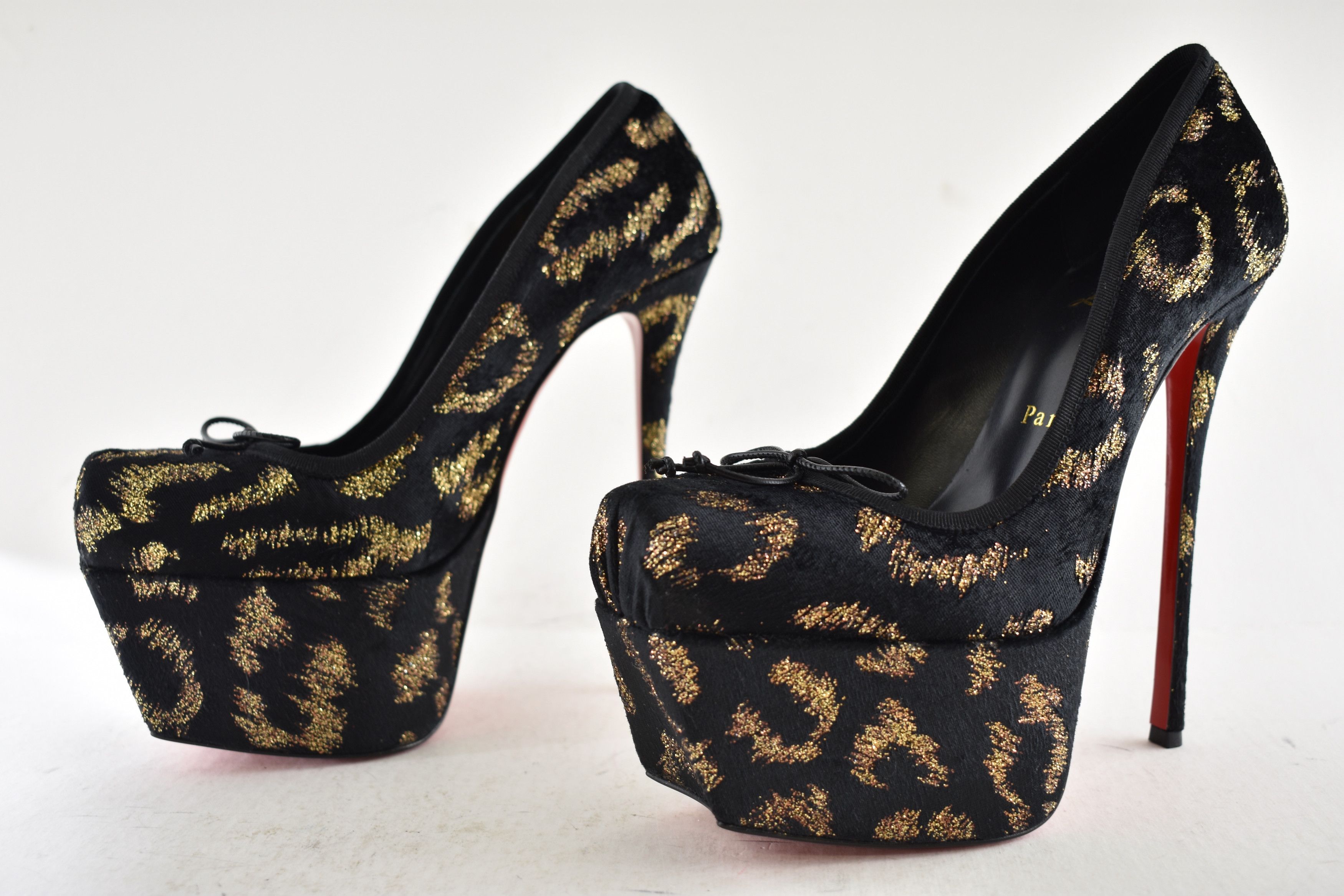 Christian Louboutin Cassia Nodo Alta 160 Black Platform Ballet Heel Pump 36 Size US 6 / IT 36 - 14 Thumbnail