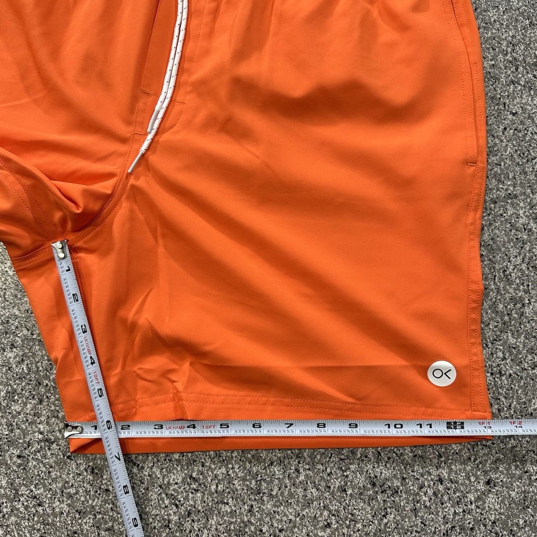 Outerknown Outerknown Nomadic Sports Shorts XL Mens Orange 7” Trunk Drawstring Pockets Lined Android? Size US 36 / EU 52 - 7 Thumbnail
