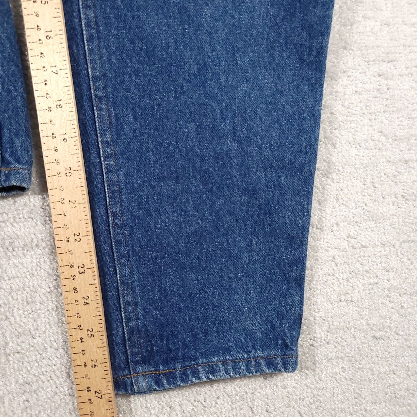 Lee VINTAGE Lee Riders Jeans Tapered Leg Blue Denim Women's 16P Petite Made In USA 90s USA Size 38" / US 16 / IT 52 - 6 Thumbnail