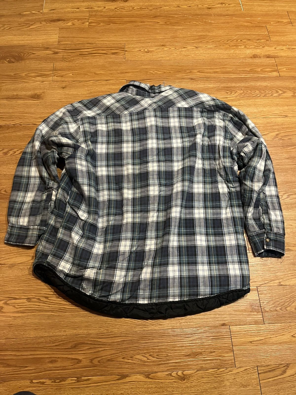 Vintage vintage 90’s blue plaid distressed button up jacket Size US XL / EU 56 / 4 - 2 Thumbnail