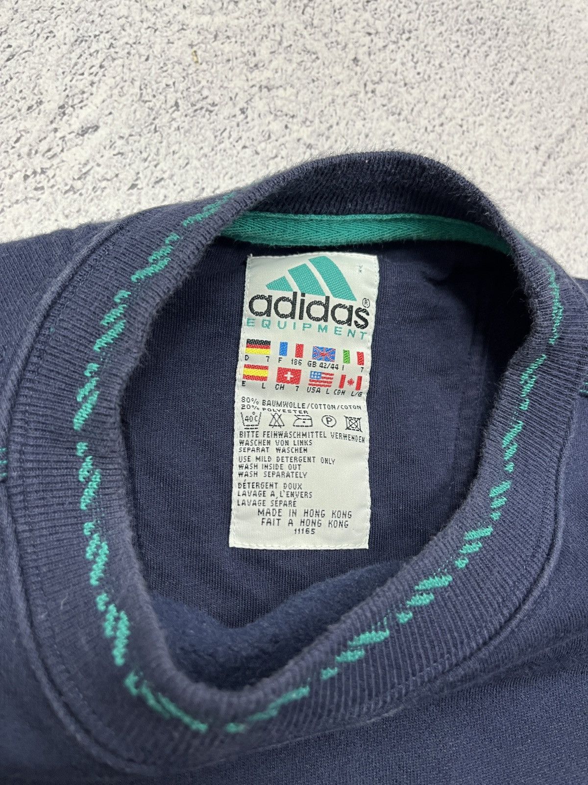 Adidas Adidas Equipment Sweatshirt Embroidered Big Logo Hype Y2k Size US L / EU 52-54 / 3 - 5 Thumbnail