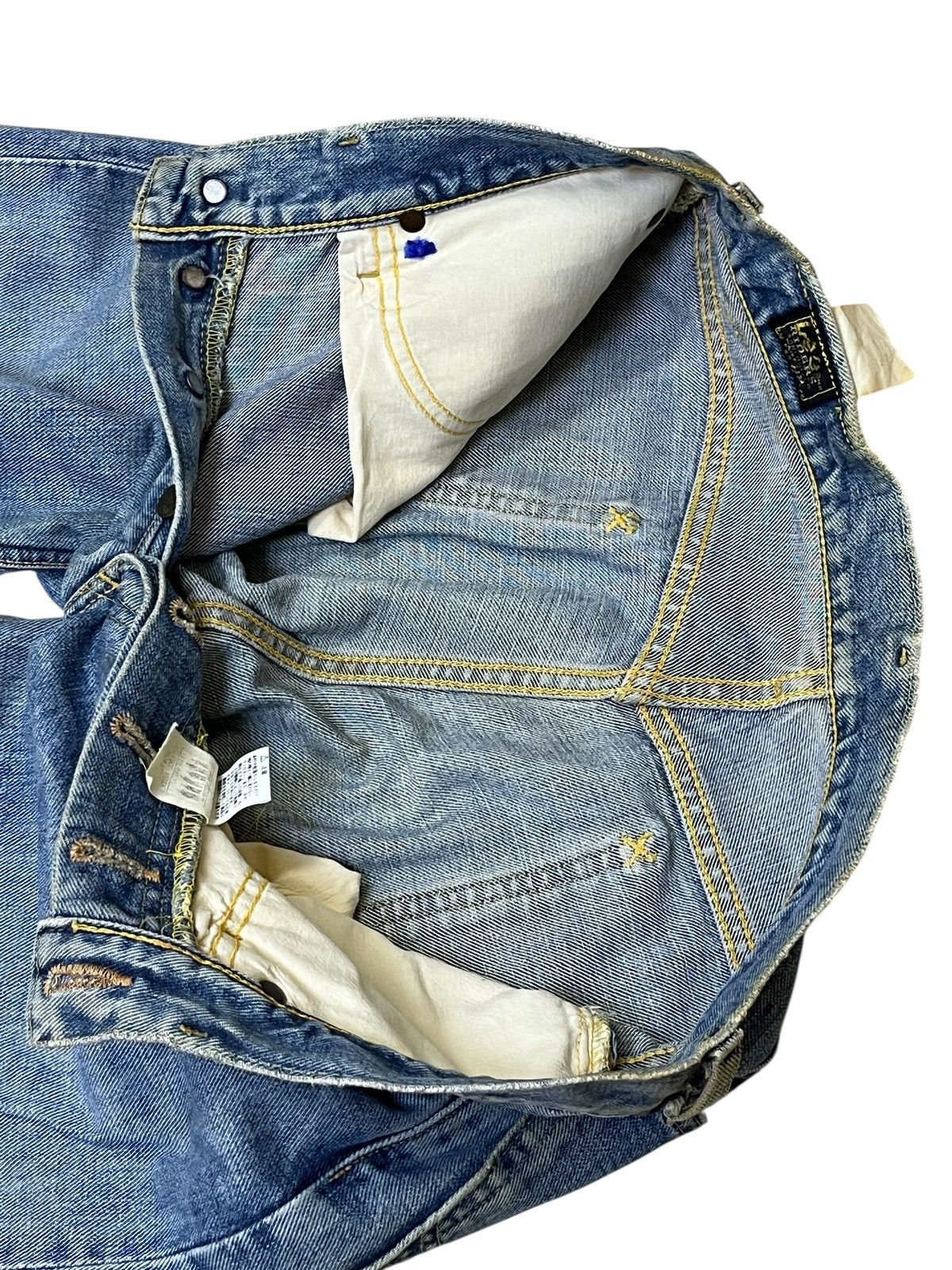 Japanese Brand Vintage LEE RIDERS repro 50s dirty half selvedge jeans Size US 29 - 13 Thumbnail