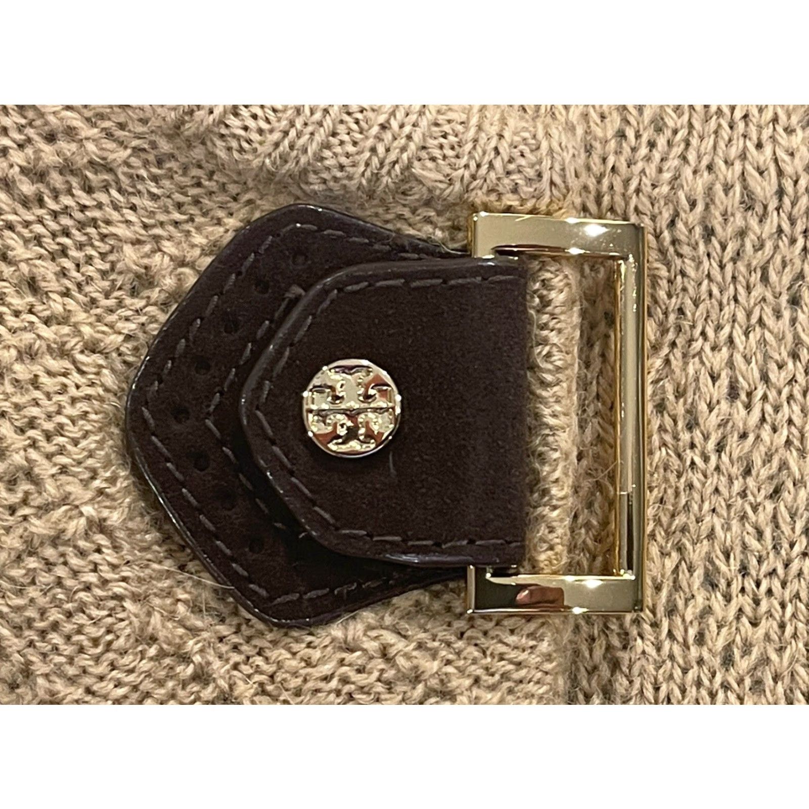 Tory Burch VINTAGE Tory Burch Wool Alpaca Blend Keyhole Sweater Womens Size S Brown Pullover Solid 90s Size S / US 4 / IT 40 - 6 Thumbnail