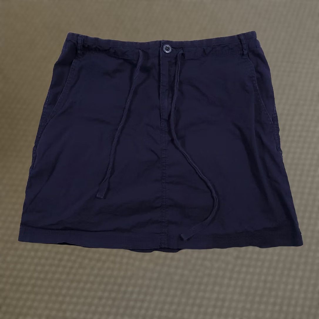 Eddie Bauer Eddie Bauer Mini Skirt Drawstring Women's 6 Navy Blue Casual Outdoor Pockets Skirt Beach Outdoor Womens 6 Navy Blue Size 28" / US 6 / IT 42 - 1 Thumbnail