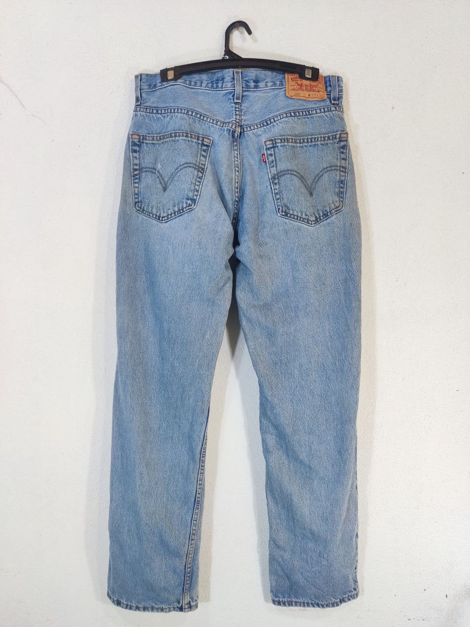 vintage levis 550 relaxed fit lightwash denim