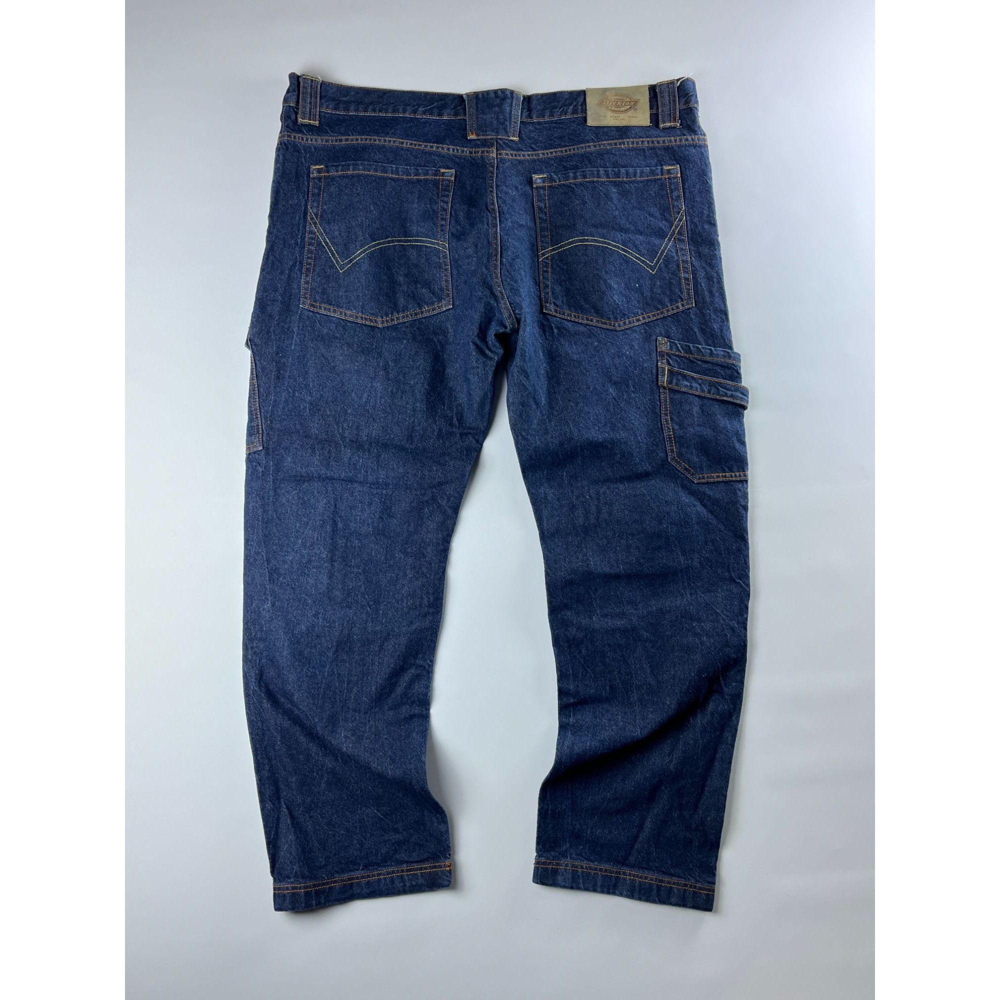 Dickies × Vintage Vintage Dickies Baggy Cargo Jeans Blue Size 36 Size US 36 / EU 52 - 1 Thumbnail