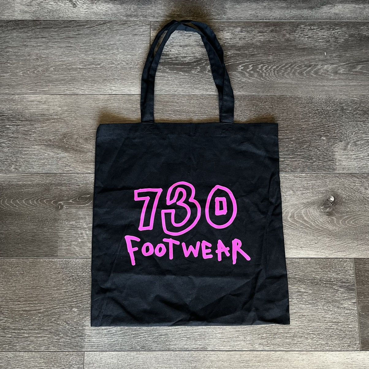 Asspizza Asspizza 730 Footwear Black Pink Tote Bag Small Rare Size ONE SIZE - 1 Thumbnail