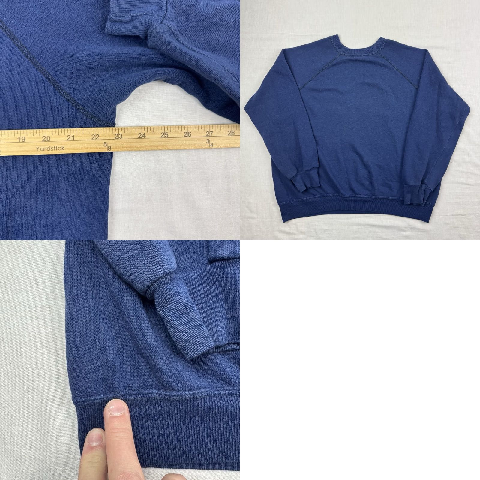 Vintage VINTAGE USA 1984 Sweatshirt Crewneck Raglan Adult Large Blue Cotton Polyester Mens USA 80s Pullover Raglan Crew Neck Vintage Size US L / EU 52-54 / 3 - 8 Thumbnail
