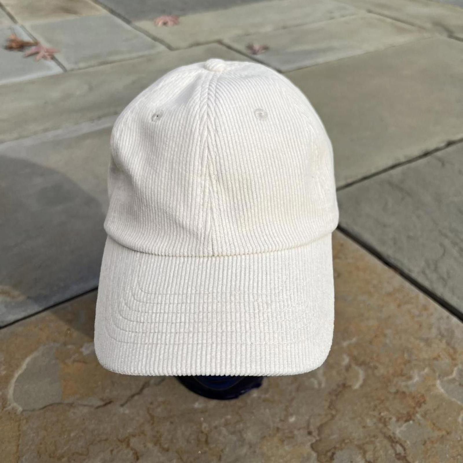 Other Cream Off White Corduroy Strapback Dad Hat Size ONE SIZE - 2 Thumbnail