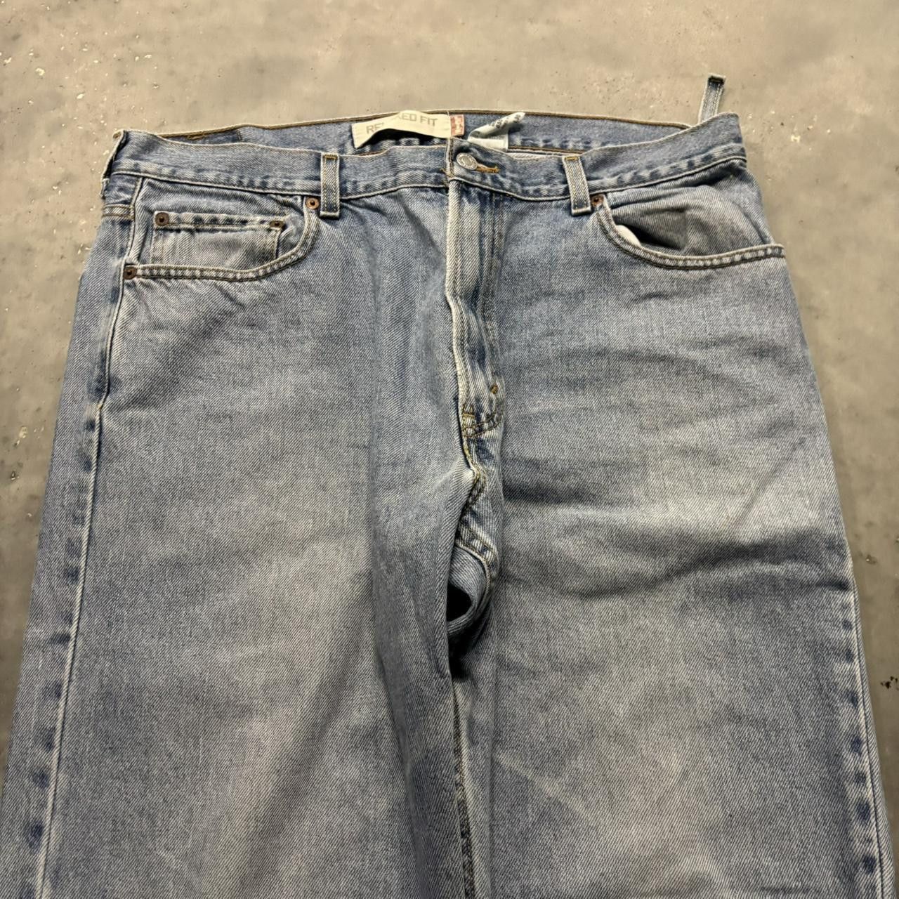 Levi's × Vintage Crazy Vintage Y2K/2000s Baggy Levi’s Light Wash Skater Denim Jeans! Size US 36 / EU 52 - 5 Thumbnail