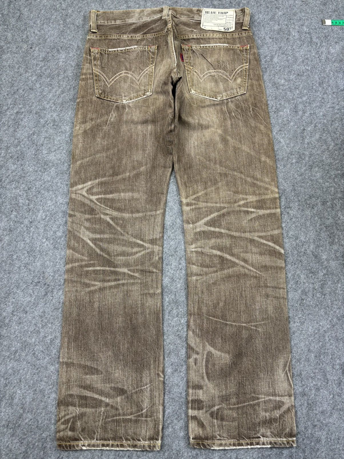 Edwin 💥Archival Fades💥Sick Edwin 503 Brown Denim K20 Size US 35 - 13 Thumbnail